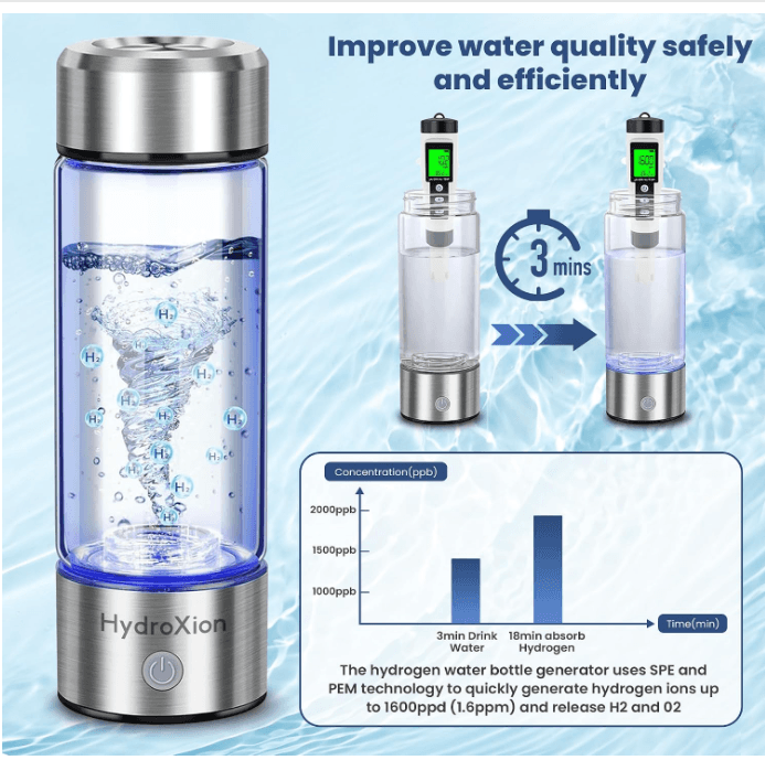 Scrubly HydroXion Hydrogenated Water Bottle Rechargeable Ionizer (N6K) - Thumbnail 3