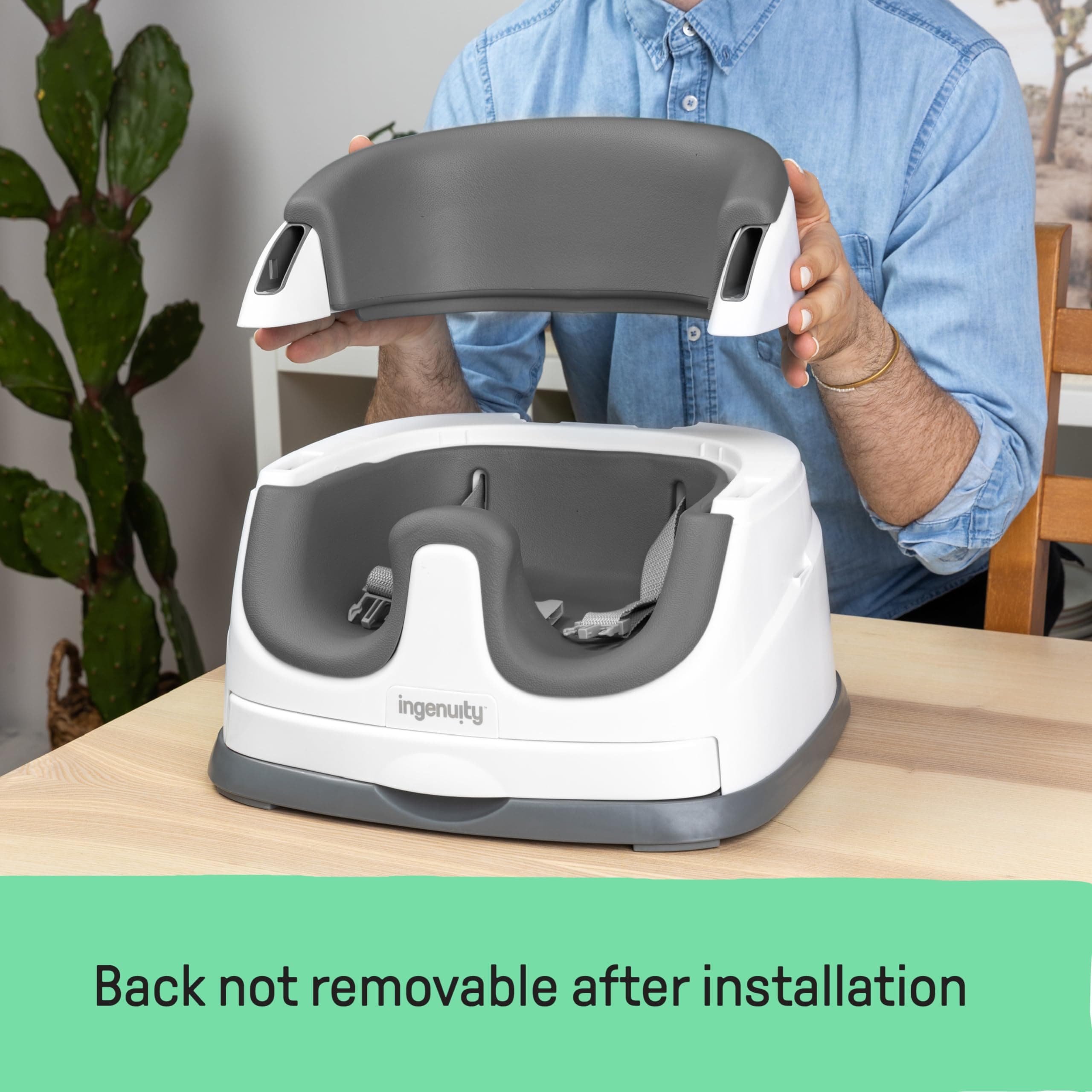 Ingenuity Baby Booster & Floor Seat with Tray - Thumbnail 4