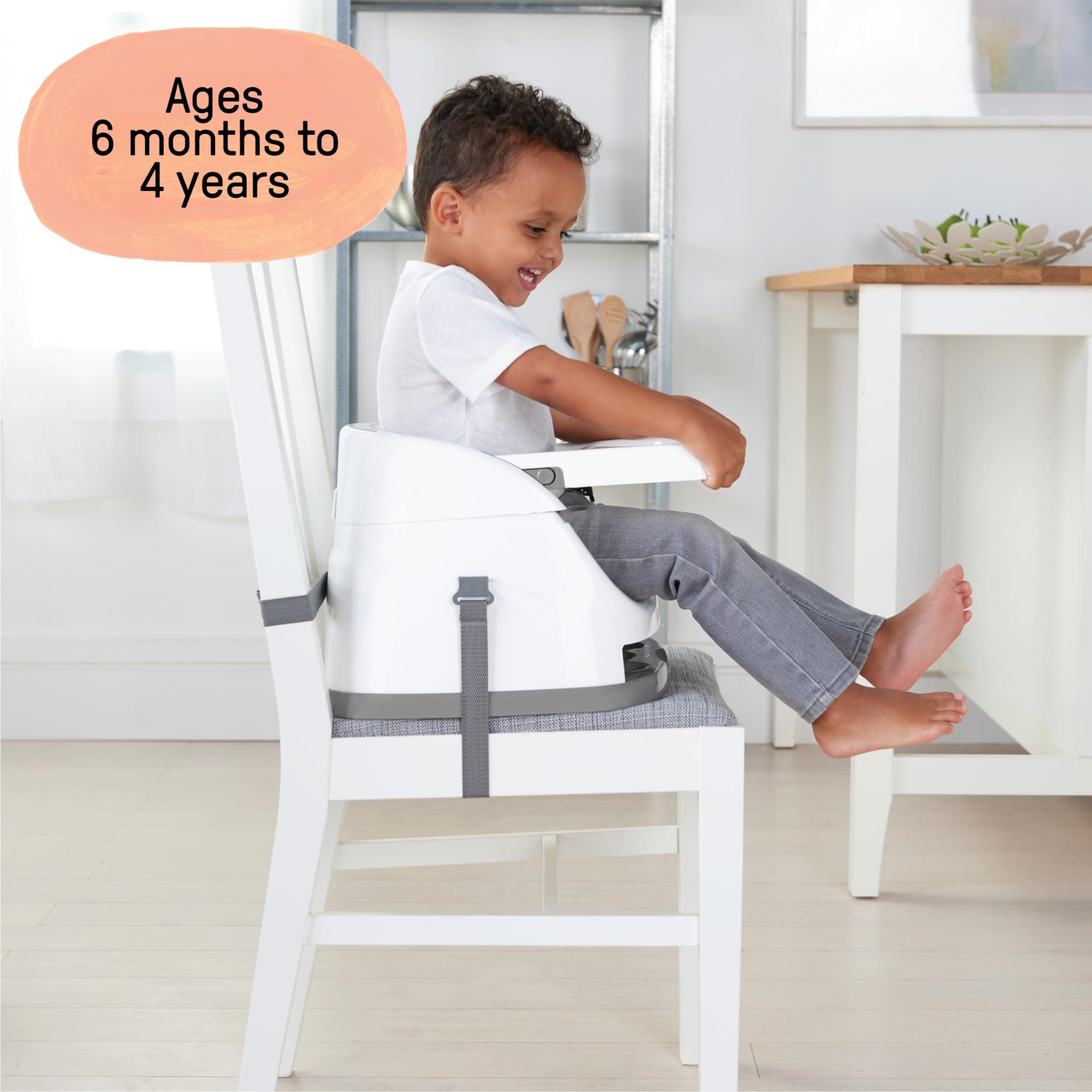 Ingenuity Baby Booster & Floor Seat with Tray - Thumbnail 7