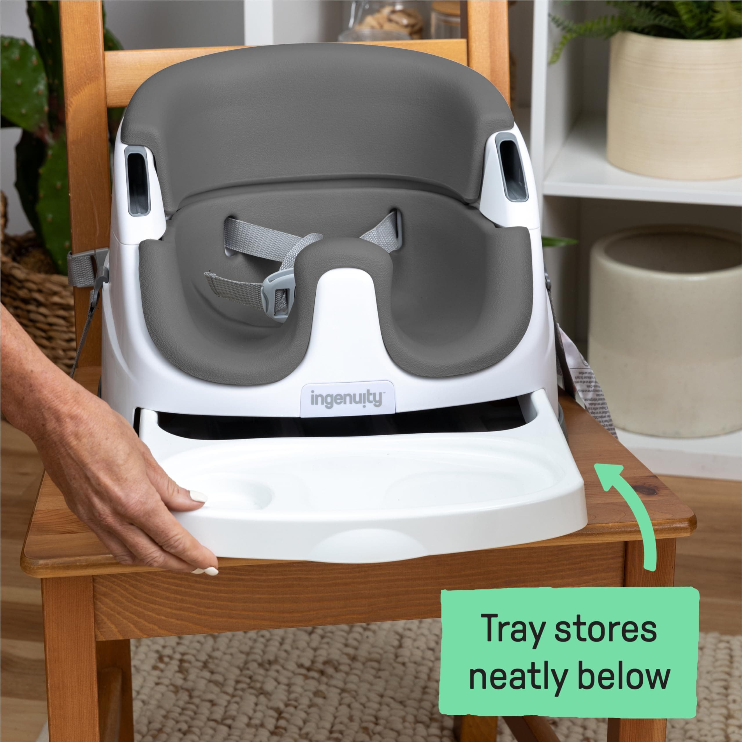 Ingenuity Baby Booster & Floor Seat with Tray - Thumbnail 5