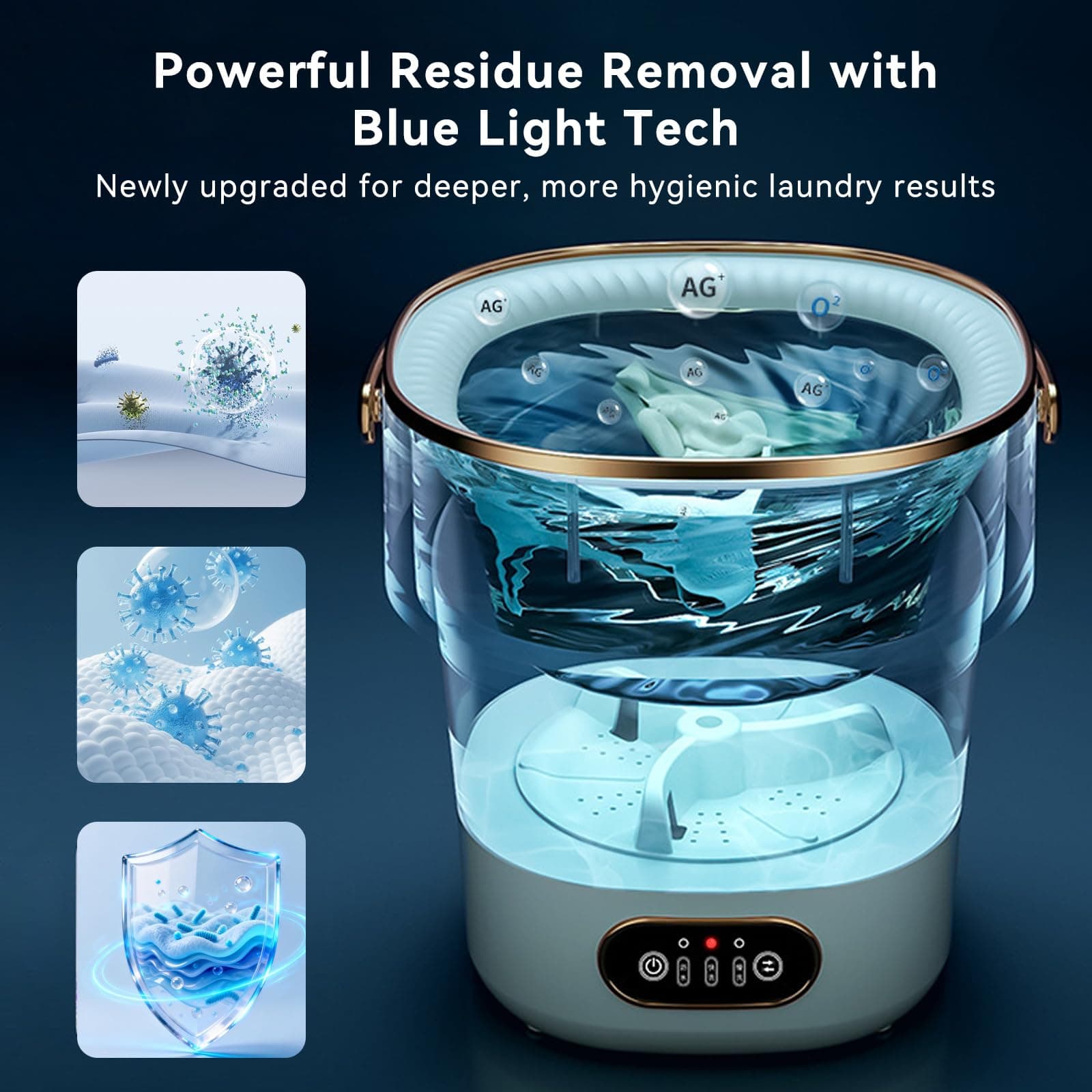 Foldable Mini Washing Machine Portable Lightweight - Thumbnail 4