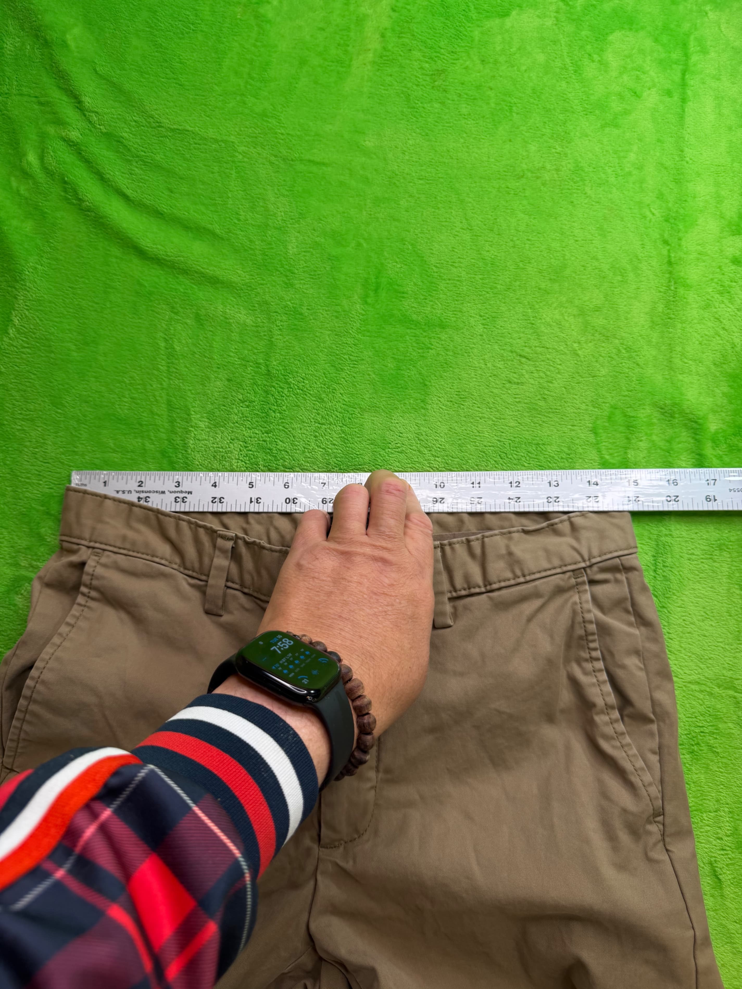Banana Republic Skinny Fit Chino Pants Mens 29x32 Khaki Tan - Thumbnail 6