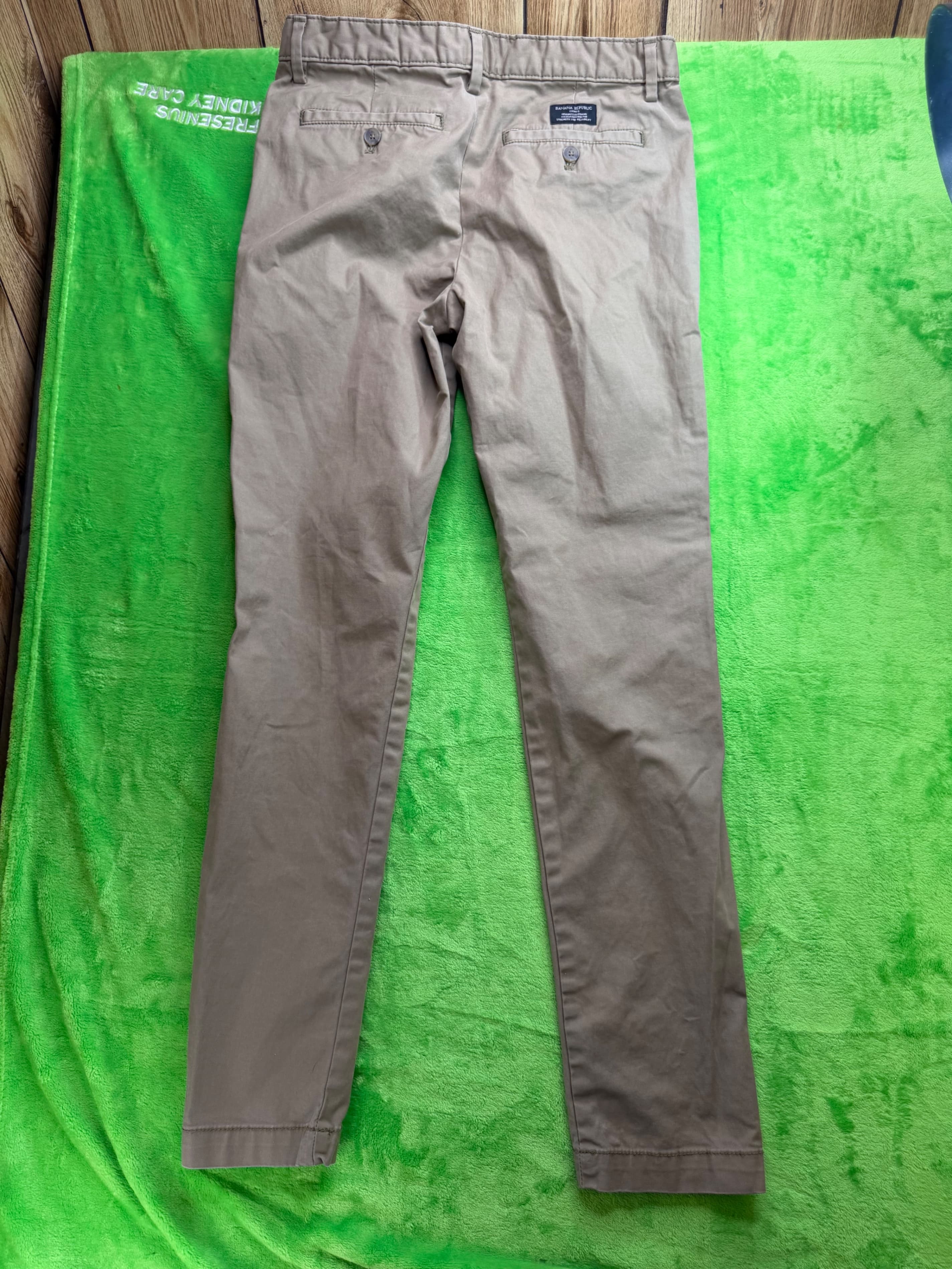 Banana Republic Skinny Fit Chino Pants Mens 29x32 Khaki Tan - Thumbnail 2