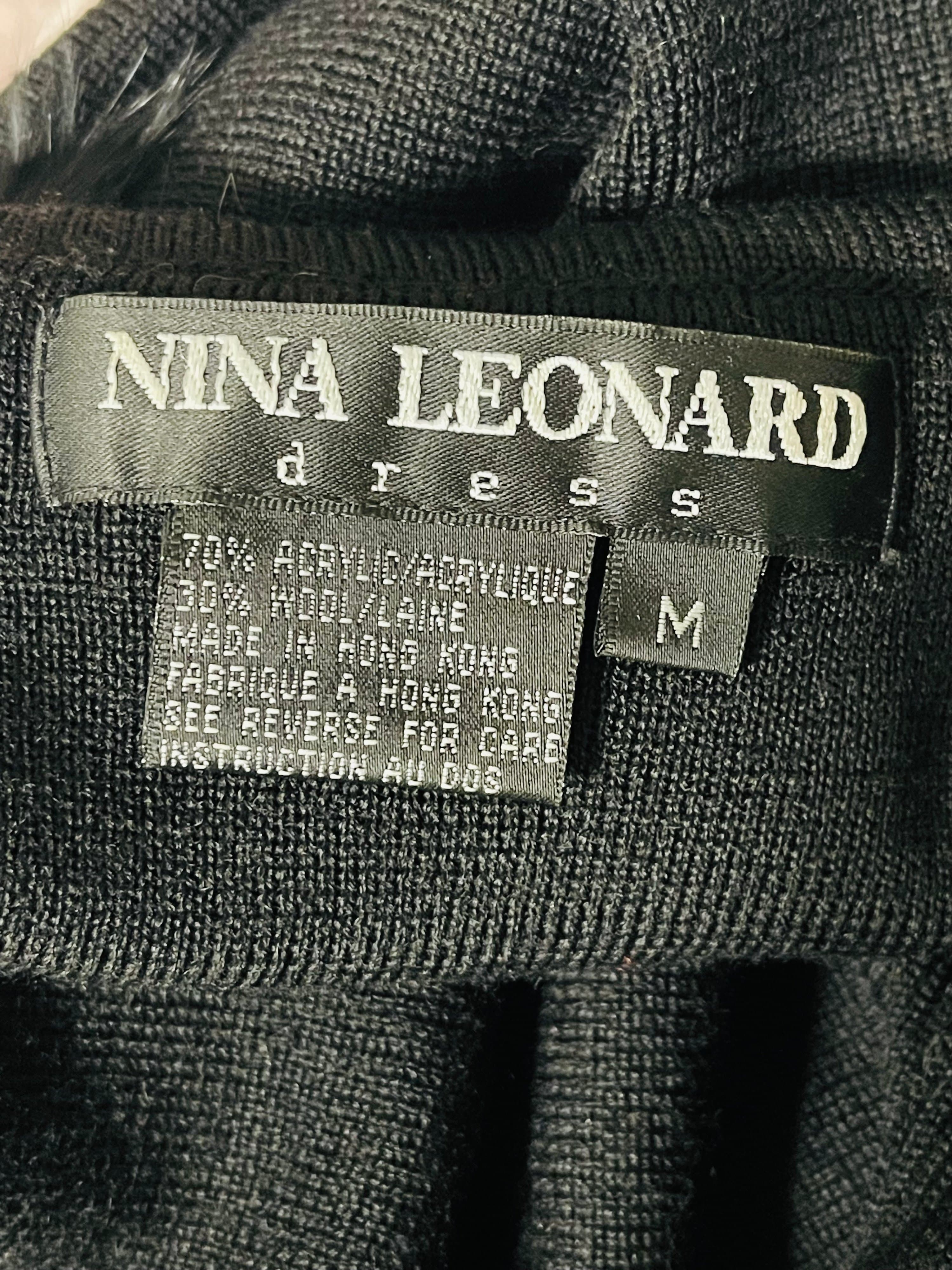 Nina Leonard Dress Feather Sweater - Thumbnail 11