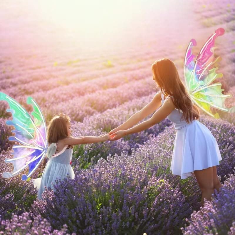 LED Light Up Musical Fairy Wings with Batteries - Thumbnail 10