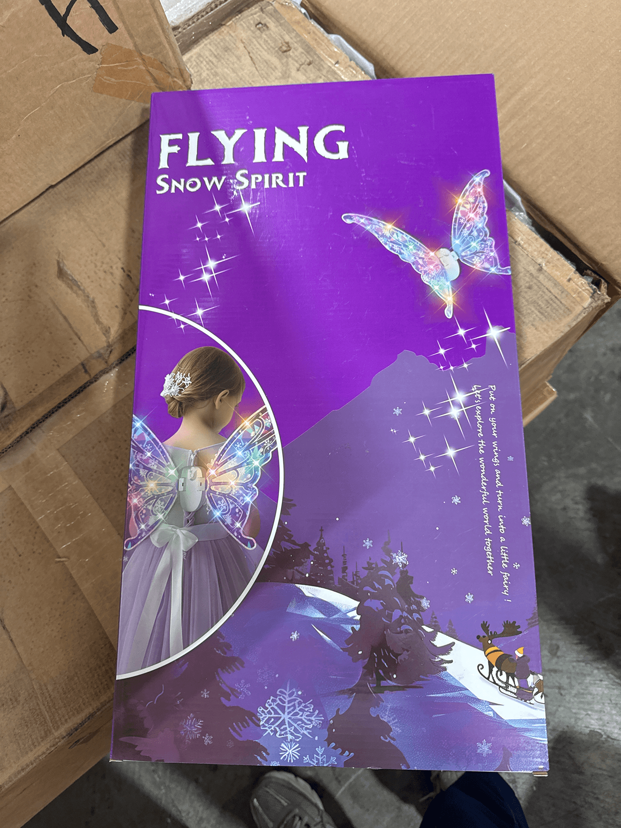 LED Light Up Musical Fairy Wings with Batteries - Thumbnail 2