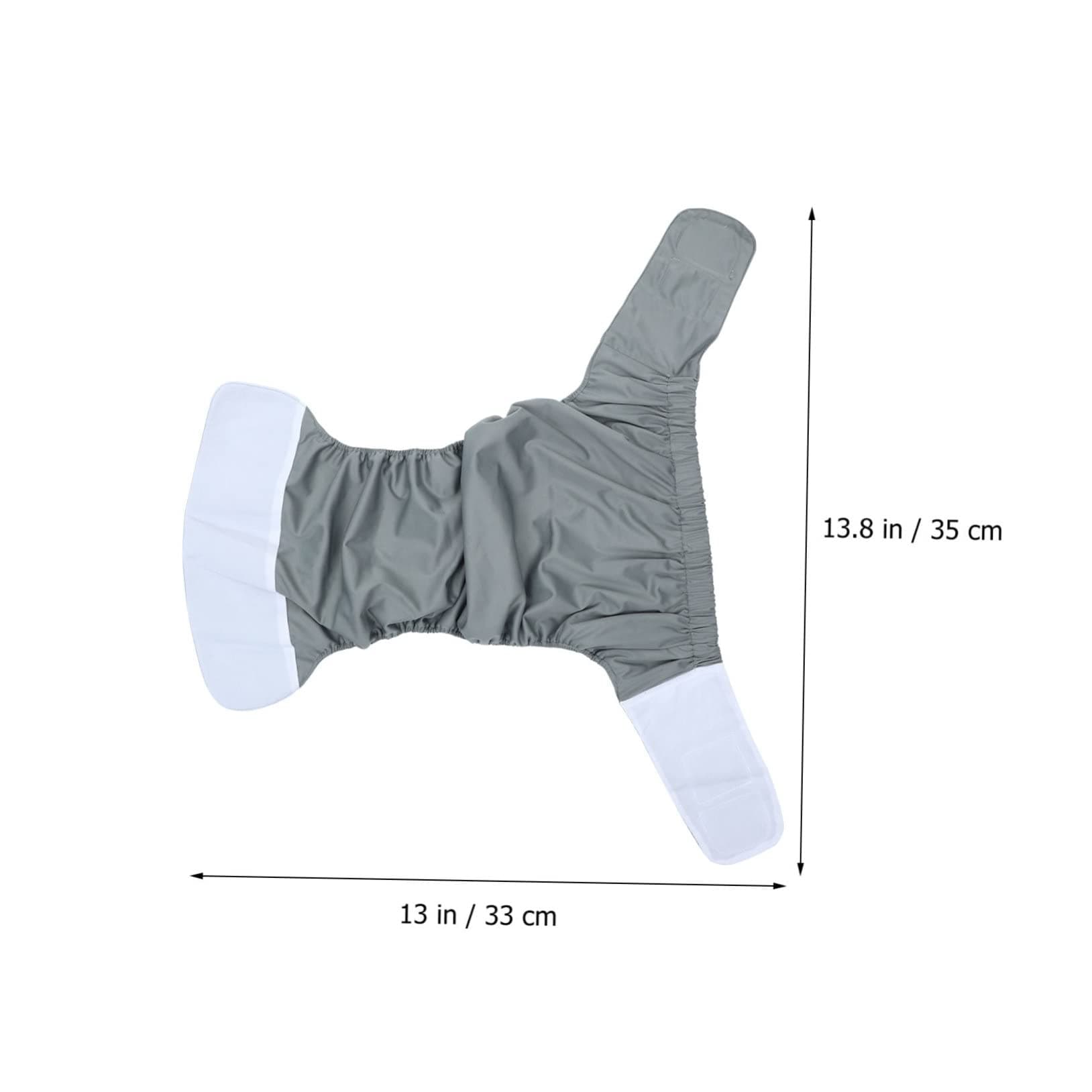 Gray Adult Cloth Diaper Leakproof - Thumbnail 6
