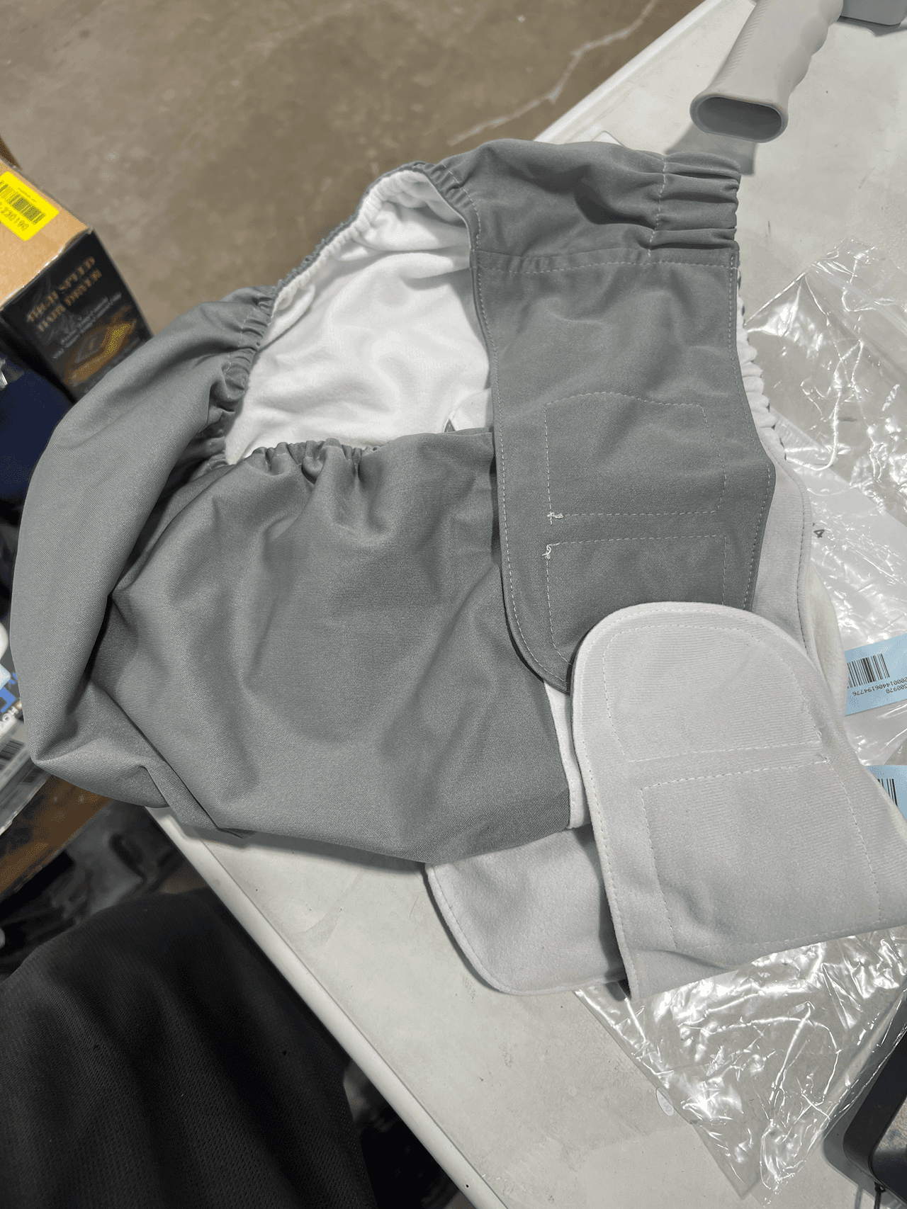 Gray Adult Cloth Diaper Leakproof - Thumbnail 2