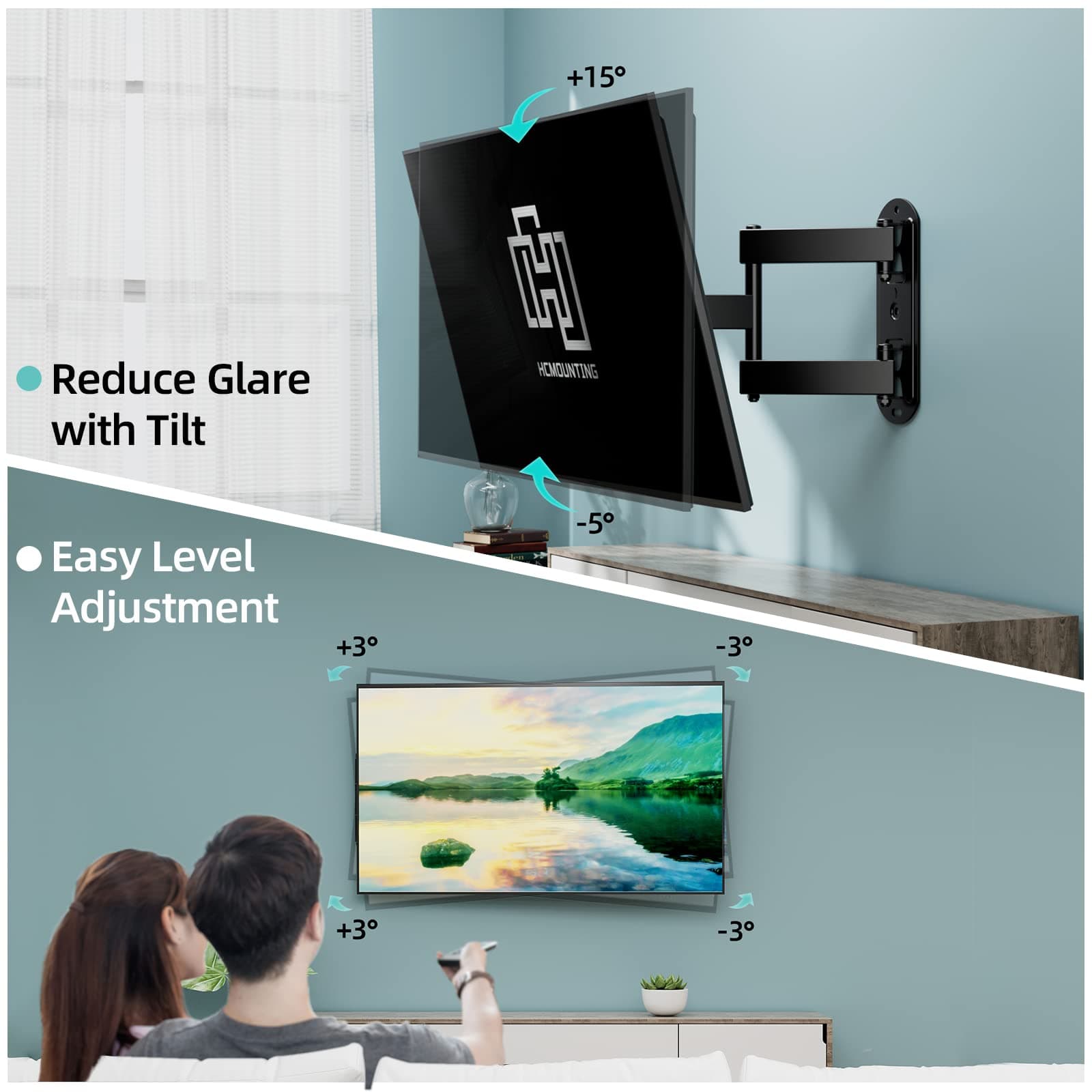 HC Mounting TV Wall Mount 26-65 Inch Black - Thumbnail 9