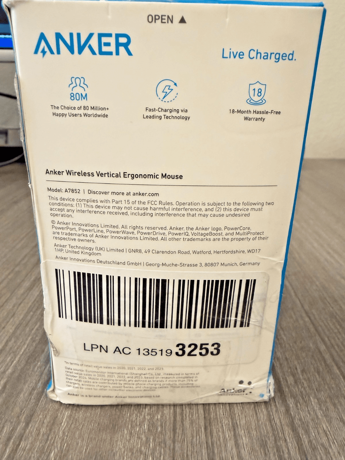 Anker Wireless Ergonomic Mouse Vertical A7852 - Thumbnail 2