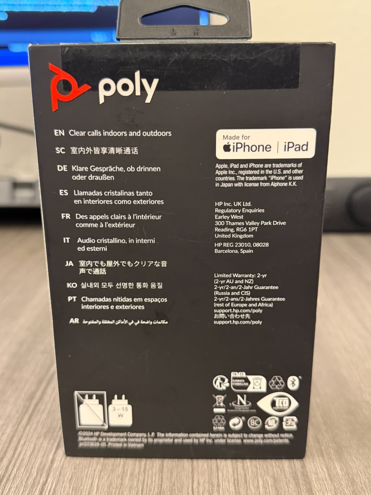 Poly Voyager Legend 30 Bluetooth Headset WindSmart USB-C iPhone iPad - Thumbnail 5