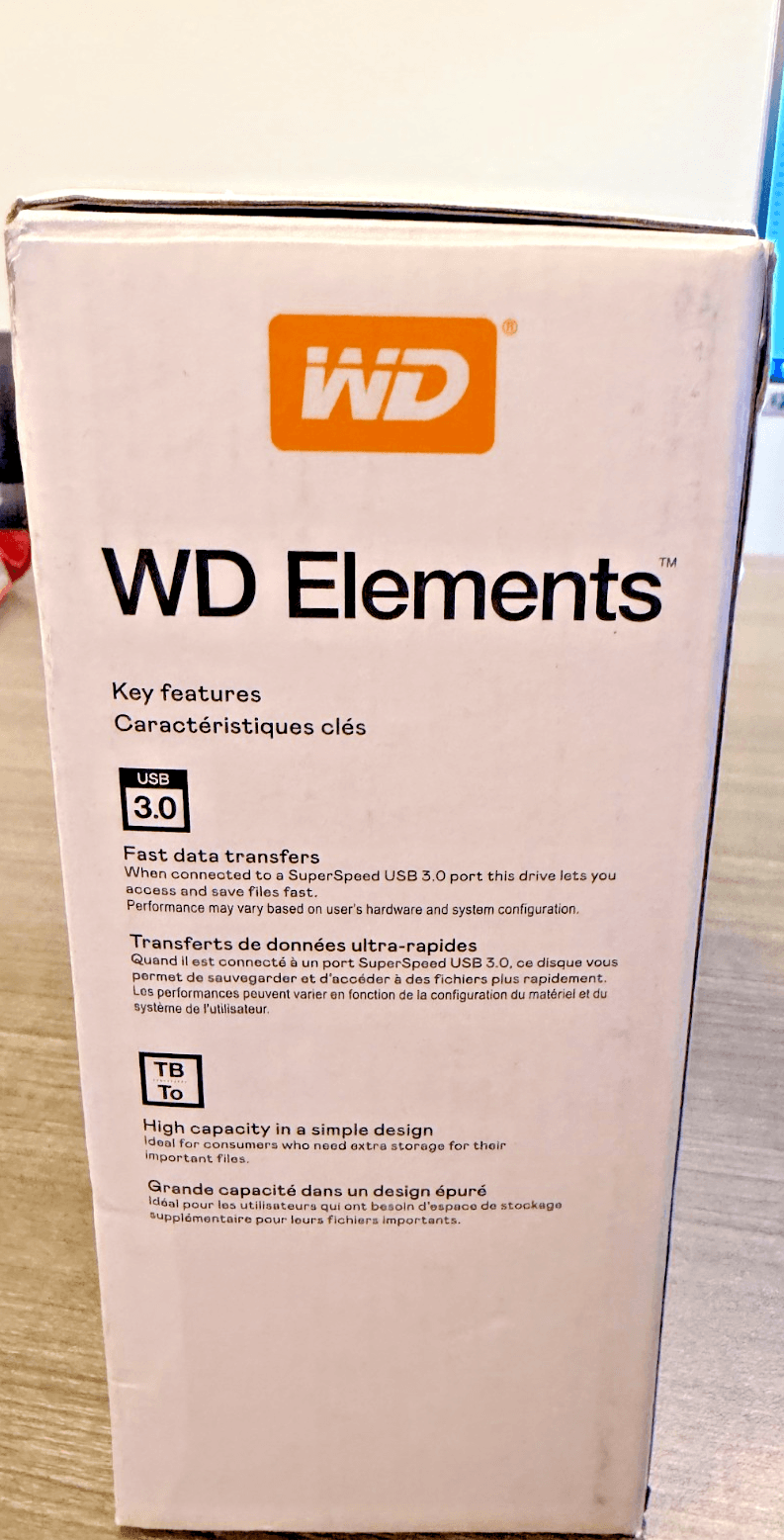 WD Elements 4TB External Desktop Hard Drive USB 3.0 Basic Storage Open Box - Thumbnail 2