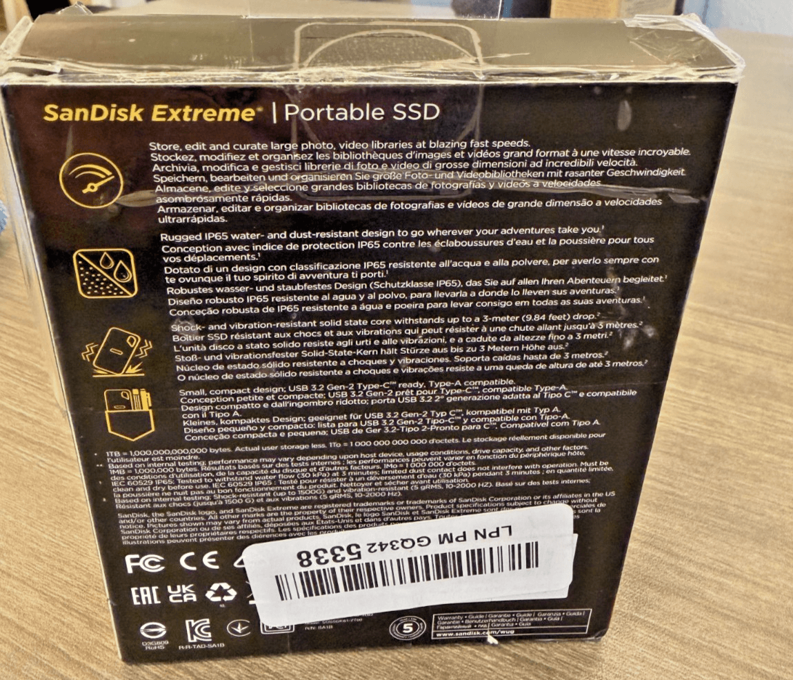 SanDisk Extreme Portable SSD - 2 TB - Thumbnail 5