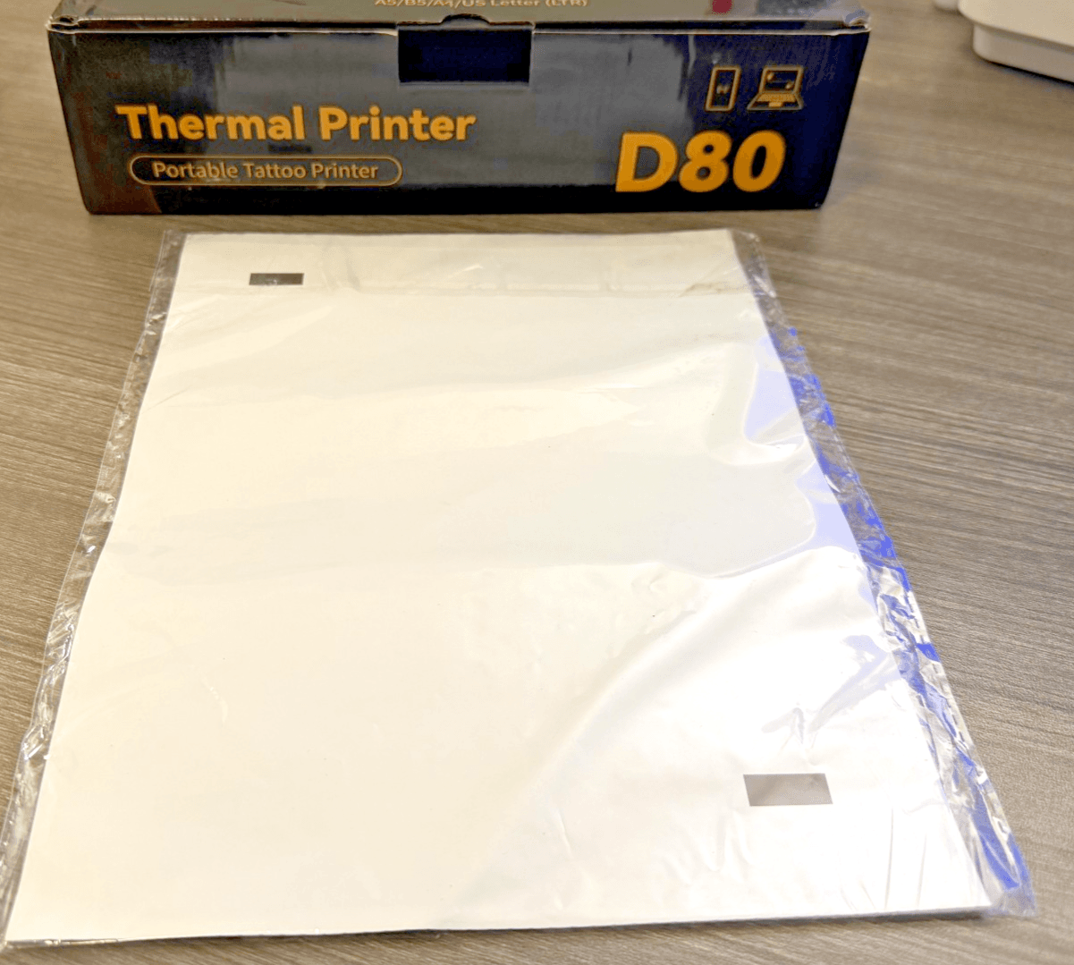 D80 Portable Thermal Tattoo Stencil Printer A4 Letter Wireless New - Thumbnail 6