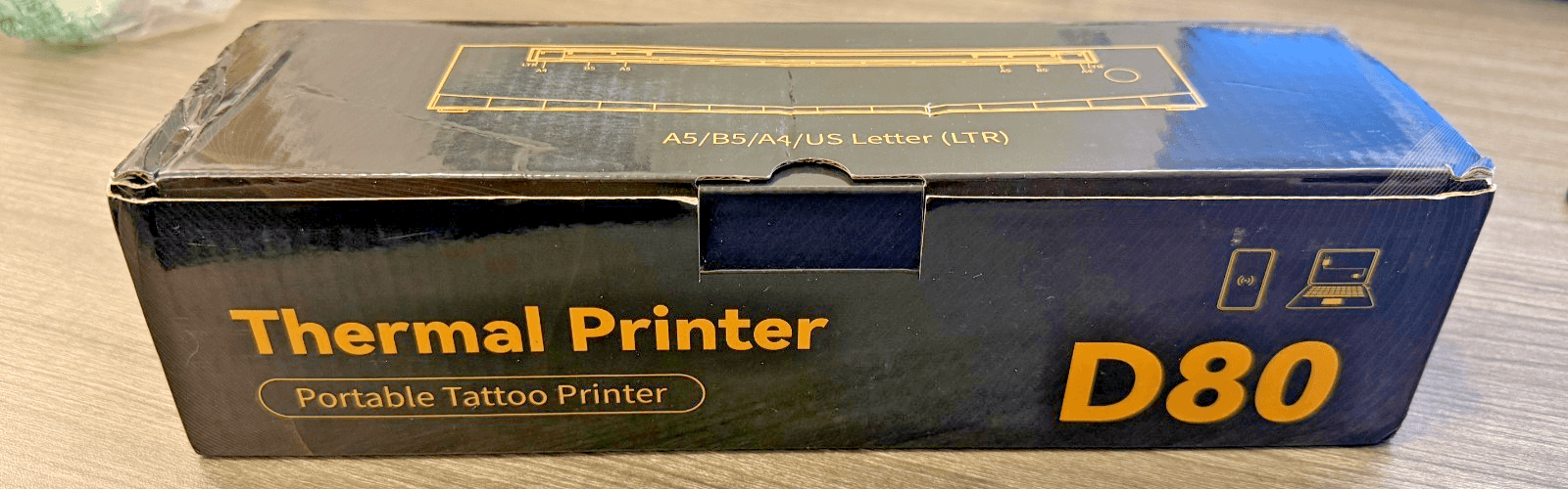 D80 Portable Thermal Tattoo Stencil Printer A4 Letter Wireless New - Thumbnail 2
