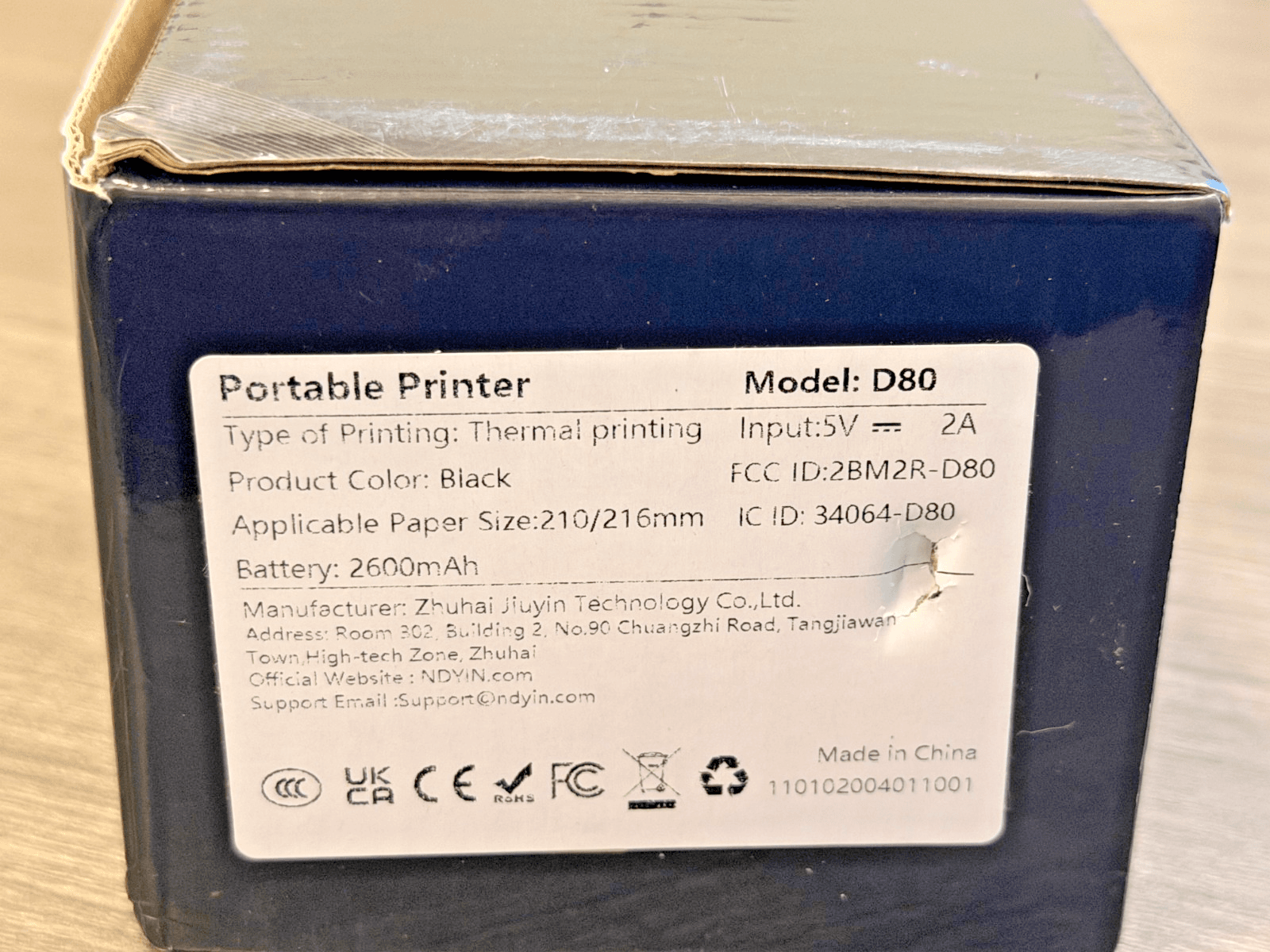 D80 Portable Thermal Tattoo Stencil Printer A4 Letter Wireless New - Thumbnail 5