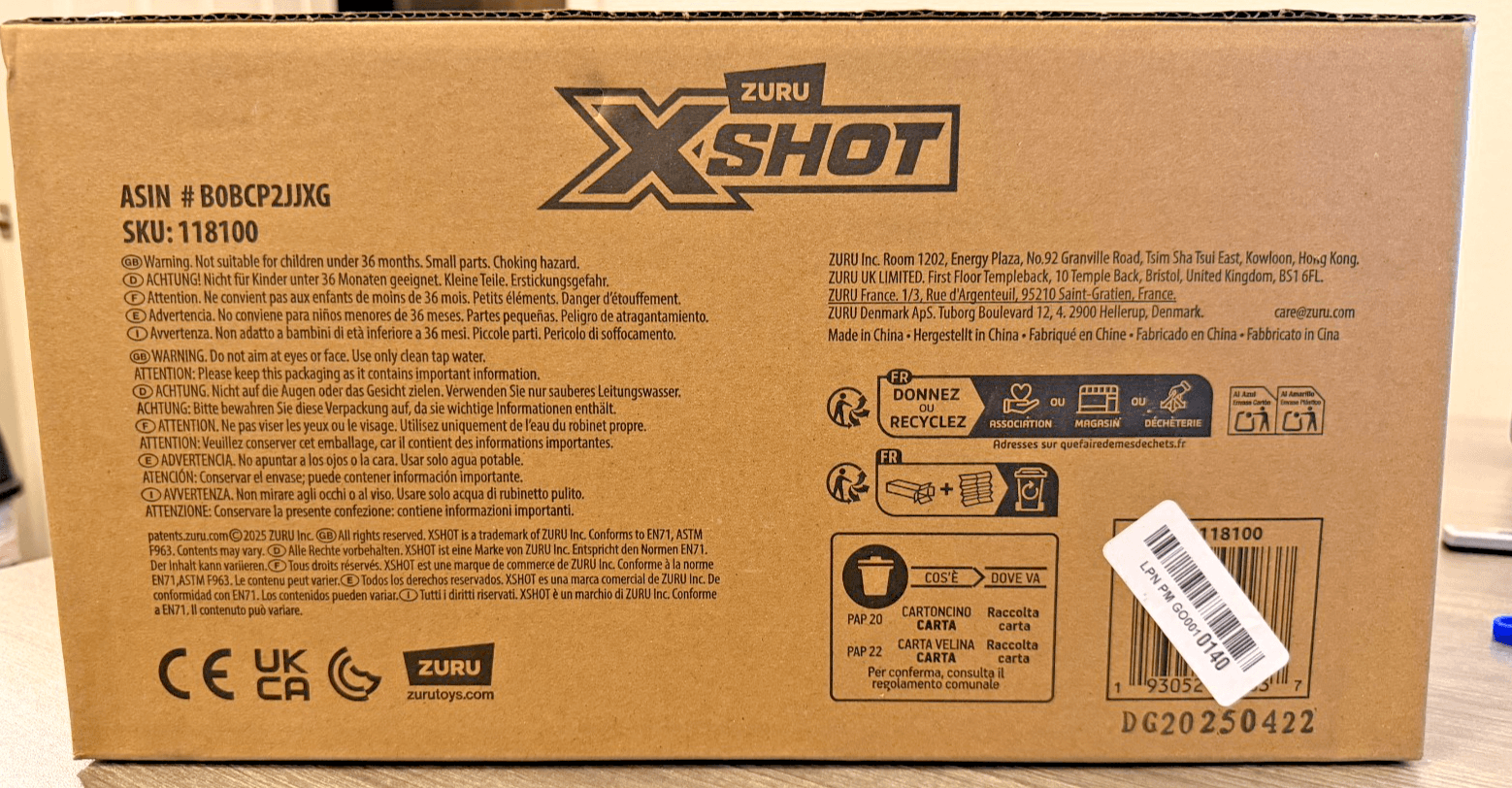 ZURU X-Shot Fast-Fill Water Blaster 700mL 24oz Toy Water Gun Open Box - Thumbnail 3