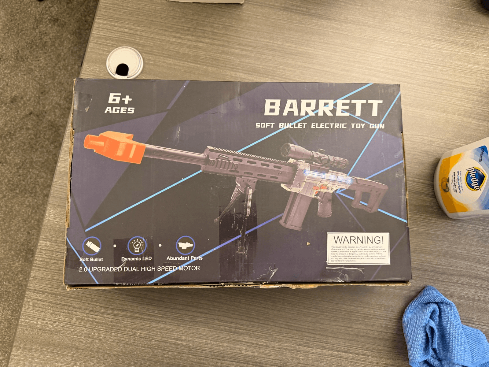 Barrett Style Electric Foam Dart Blaster Toy Rifle Soft Bullet Open Box - Thumbnail 5