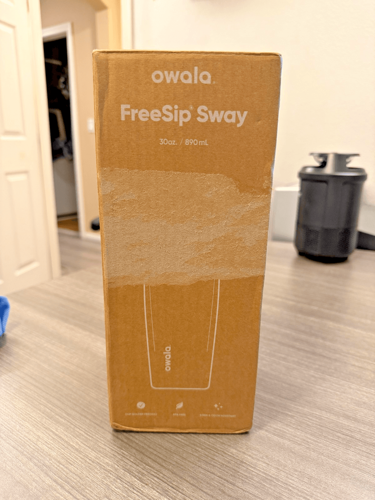 Owala FreeSip Sway 30oz Stainless Steel Water Bottle Black Cherry New - Thumbnail 3