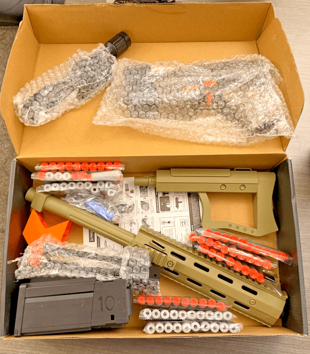 Barrett Style Electric Foam Dart Blaster Toy Rifle Soft Bullet Open Box - Thumbnail 3