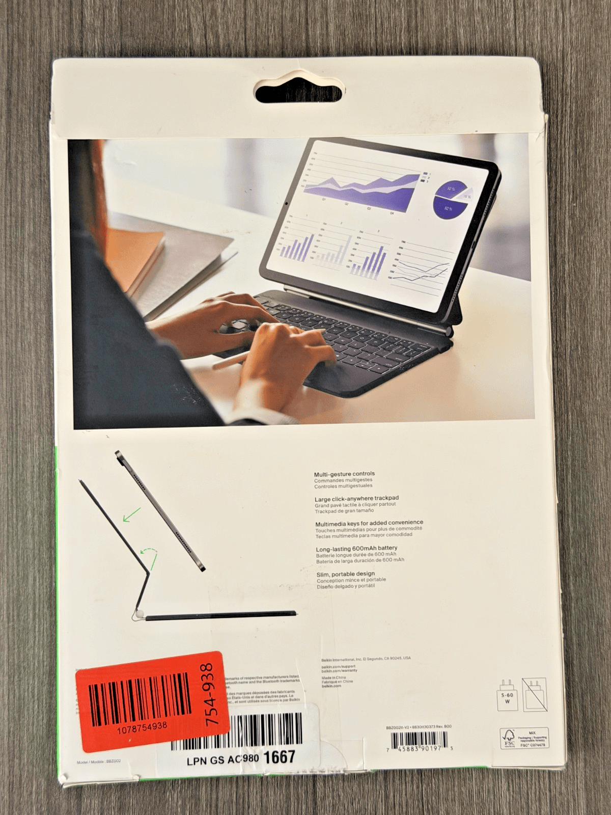 Belkin Connect Pro Keyboard Case with Magnetic Stand for iPad Pro 11-inch - Thumbnail 2