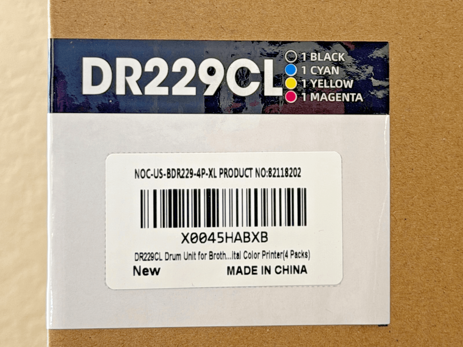 DR229CL 4-Pack Drum Unit for Brother MFC-L3780CDW HL-L3280CDW New - Thumbnail 3