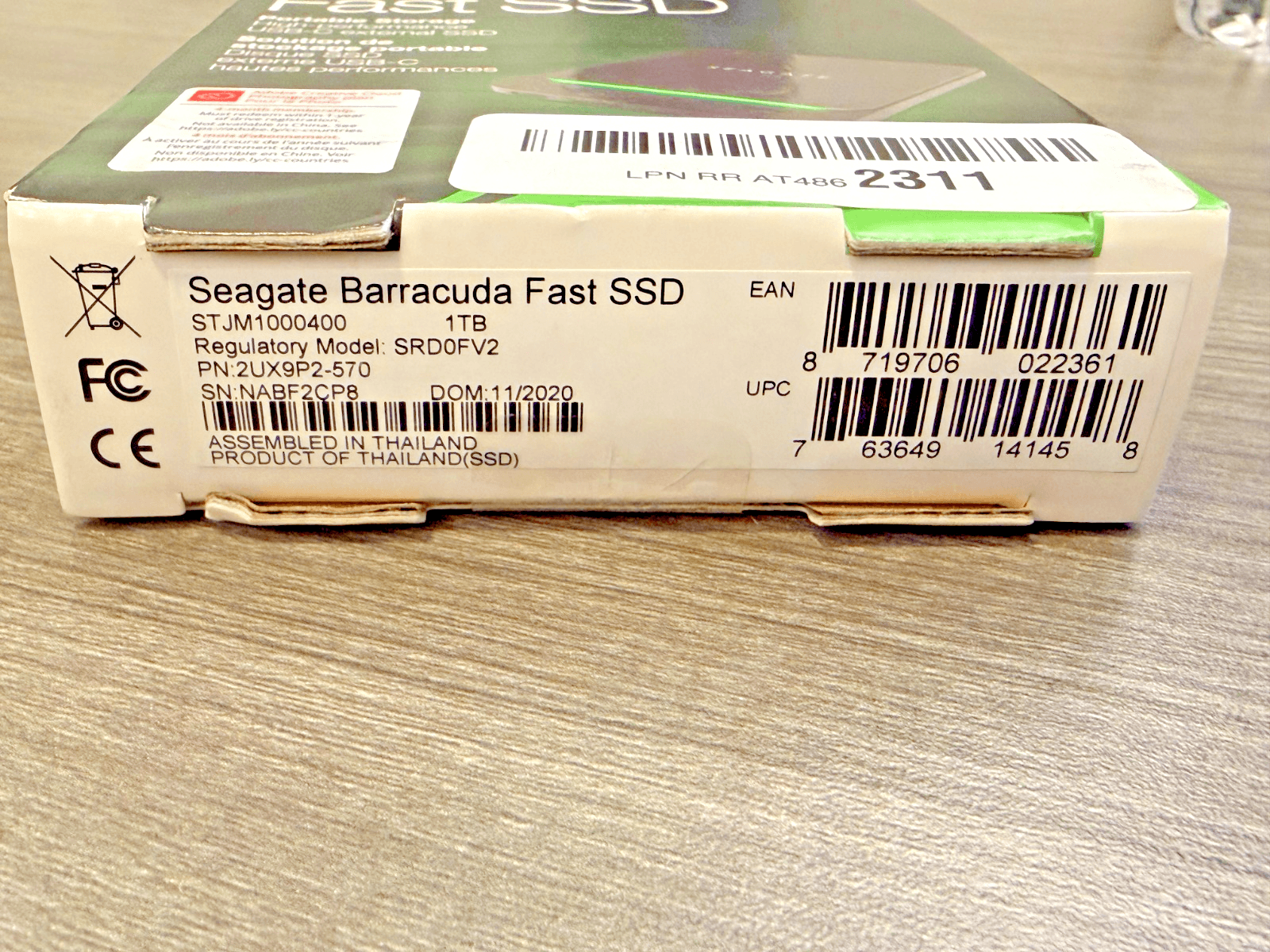 Seagate BarraCuda Fast 1TB Portable External SSD (STJM1000400) - Thumbnail 3
