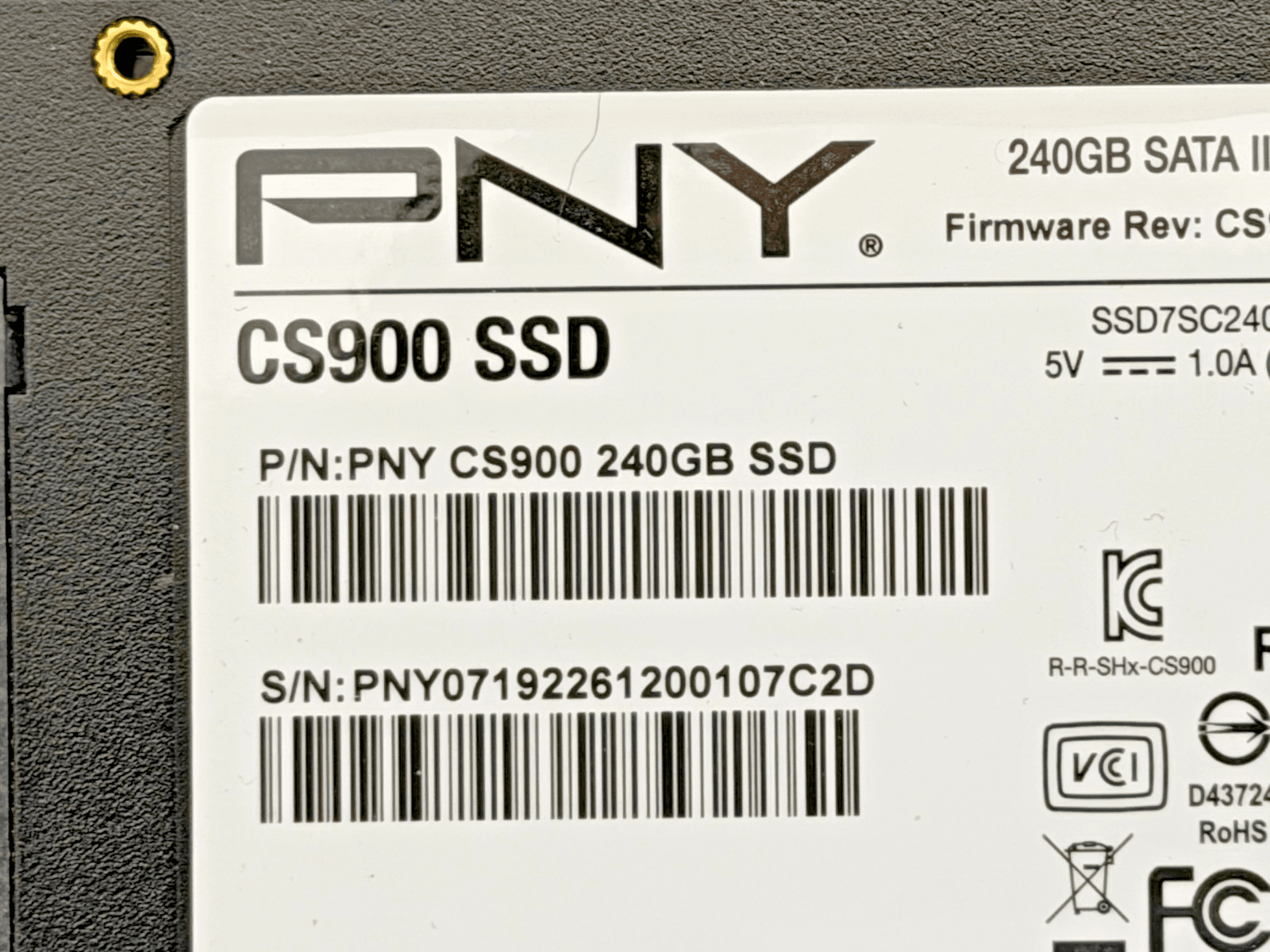 PNY CS900 240GB 2.5" SATA III SSD Solid State Drive - Thumbnail 4