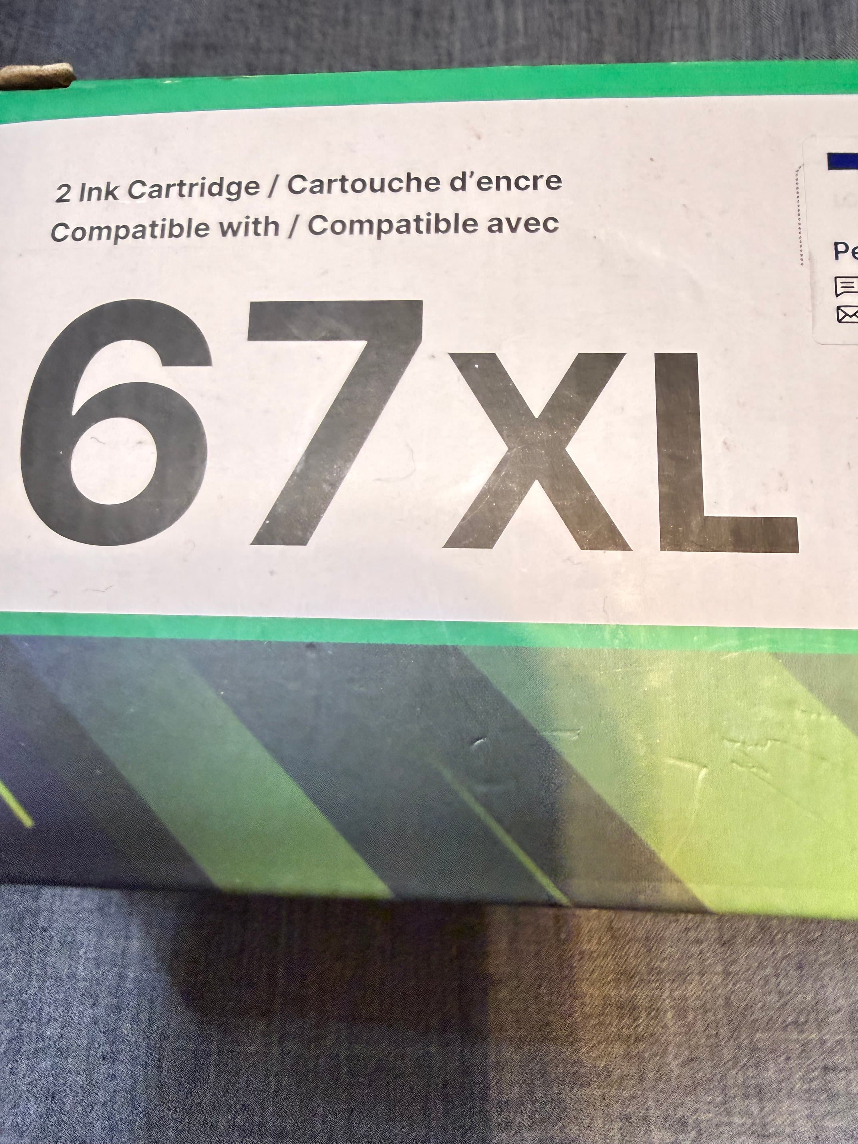 Teckkin HP 67XL Compatible Ink Cartridge 2-Pack Black Color - Thumbnail 3