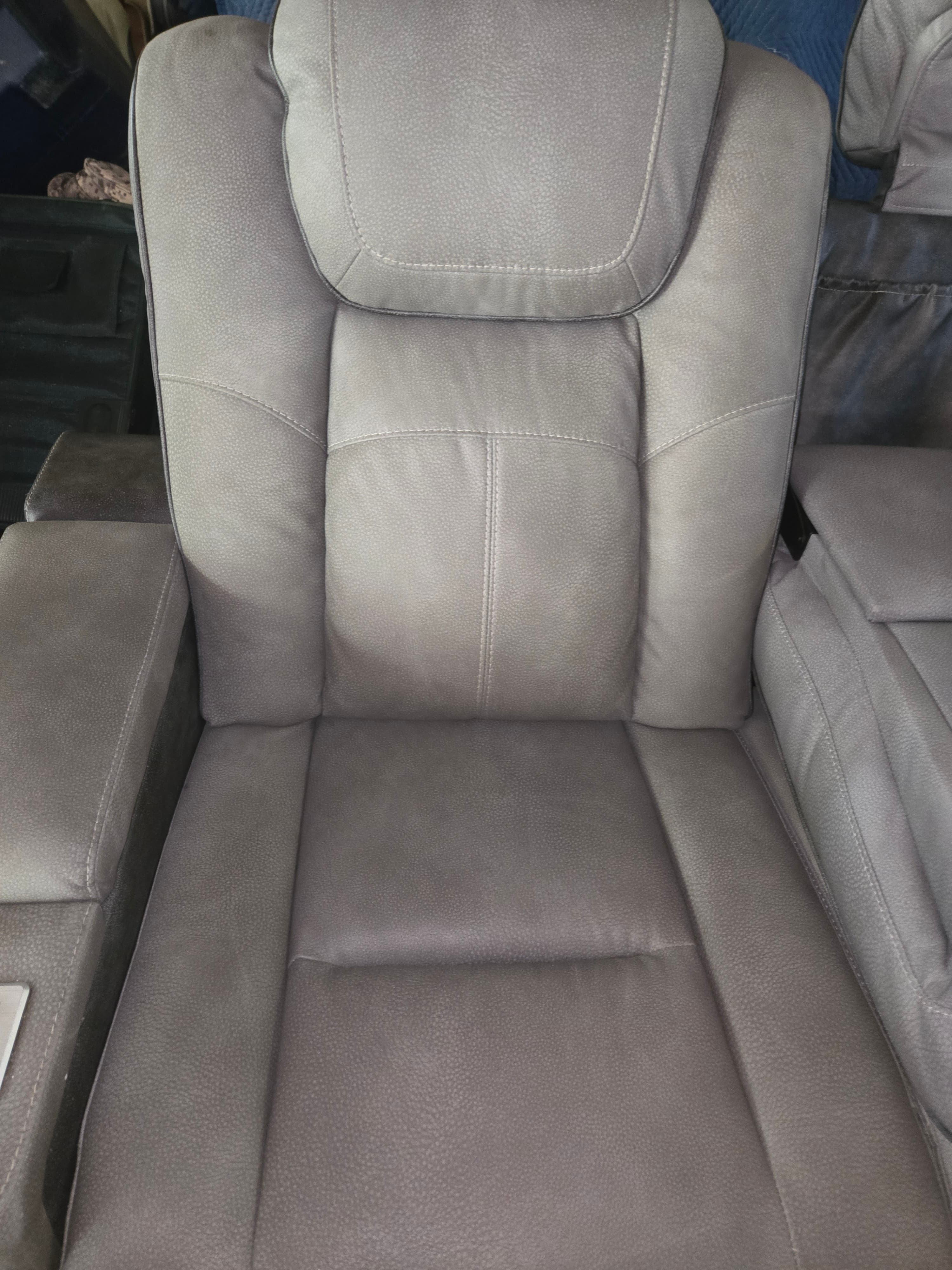 Reclining Home Theater Sofa with LED Lights - Thumbnail 5