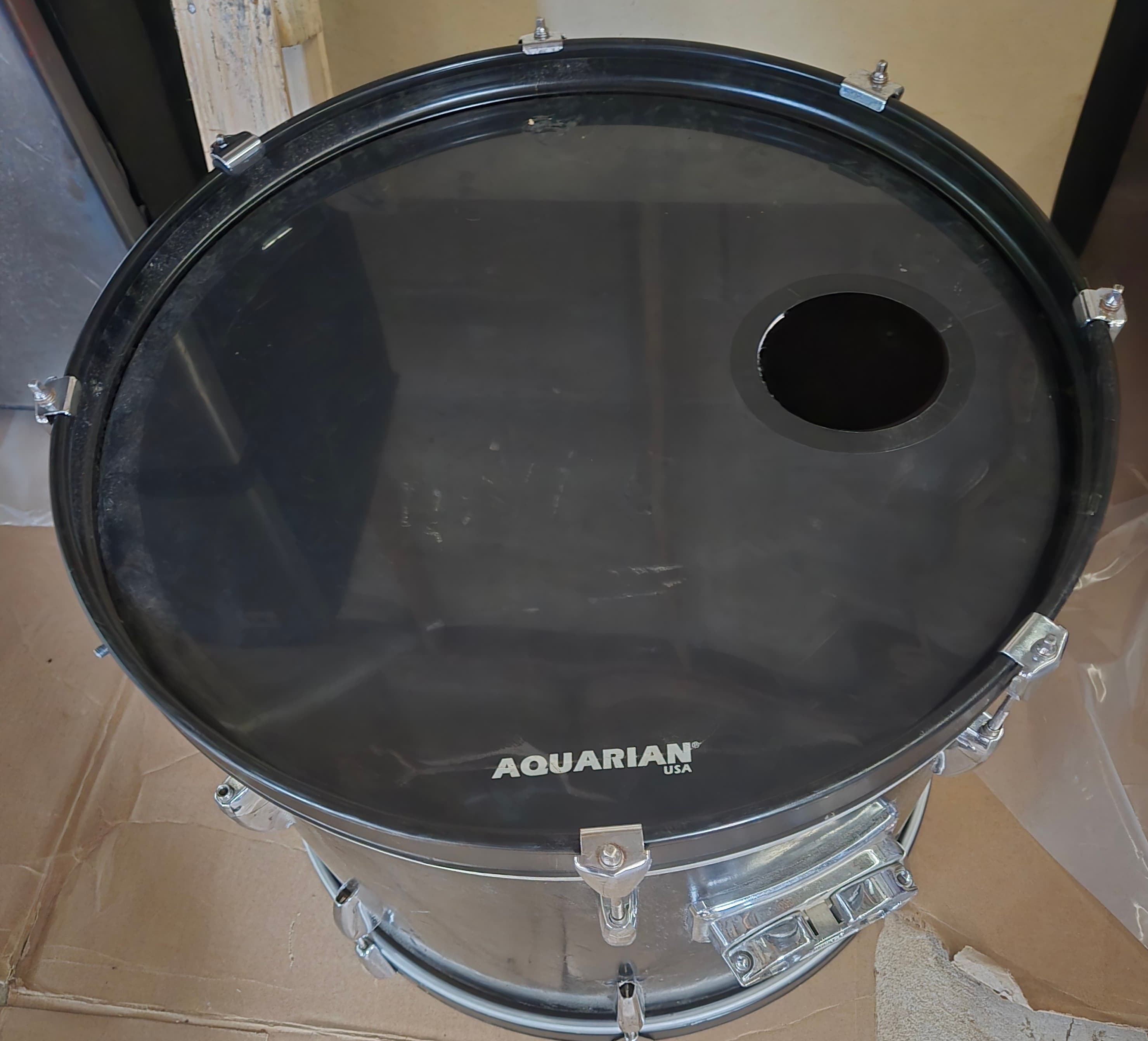 MP Drums Black Floor Tom with Chrome Hardware - Thumbnail 3