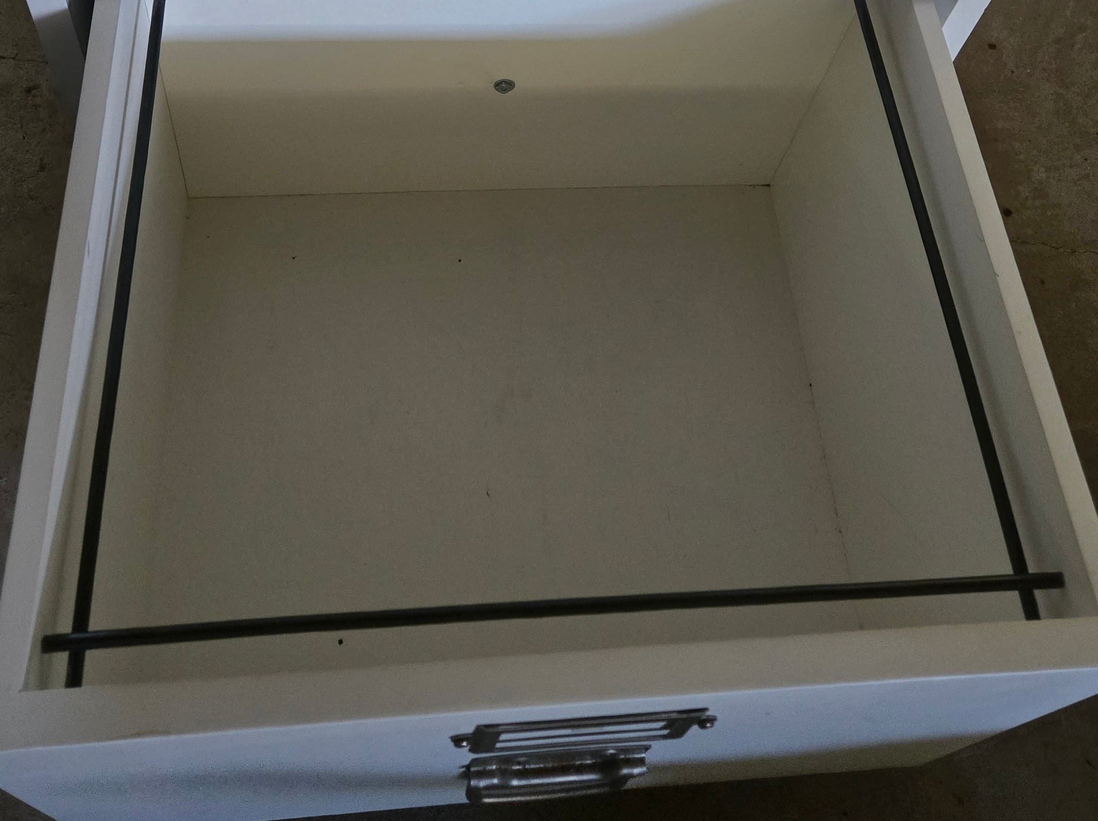 Pottery Barn Bedford File Cabinets - Antique White Wood Pair - Thumbnail 5