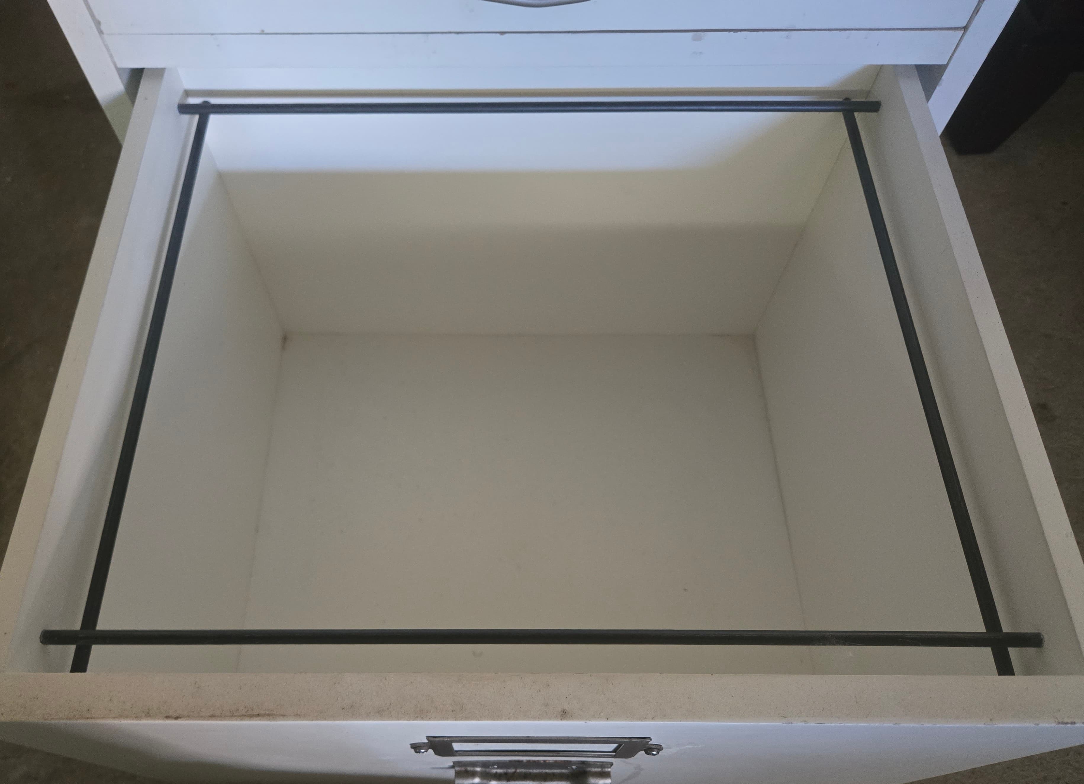 Pottery Barn Bedford File Cabinets - Antique White Wood Pair - Thumbnail 8