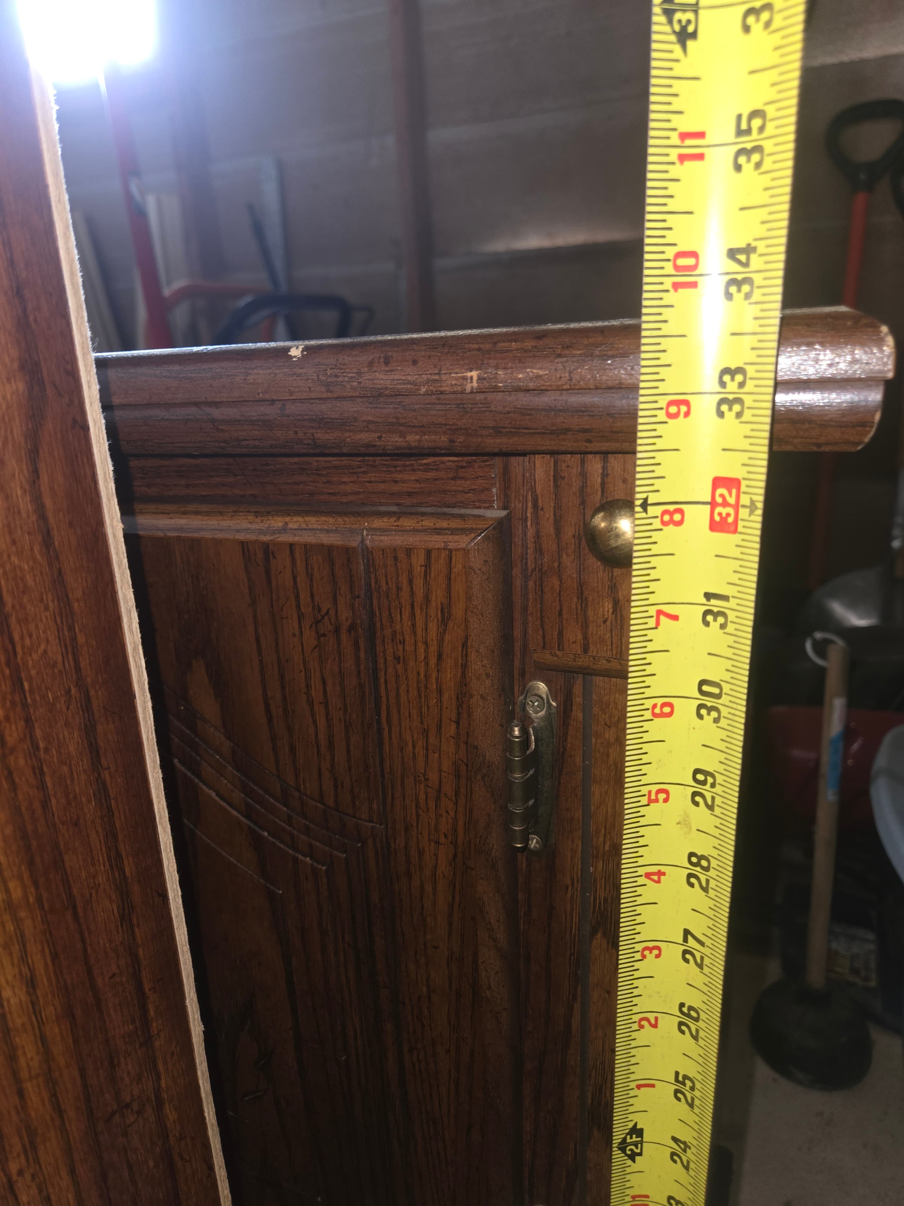 Vintage Wooden Dresser with Mirror and Storage - Thumbnail 12