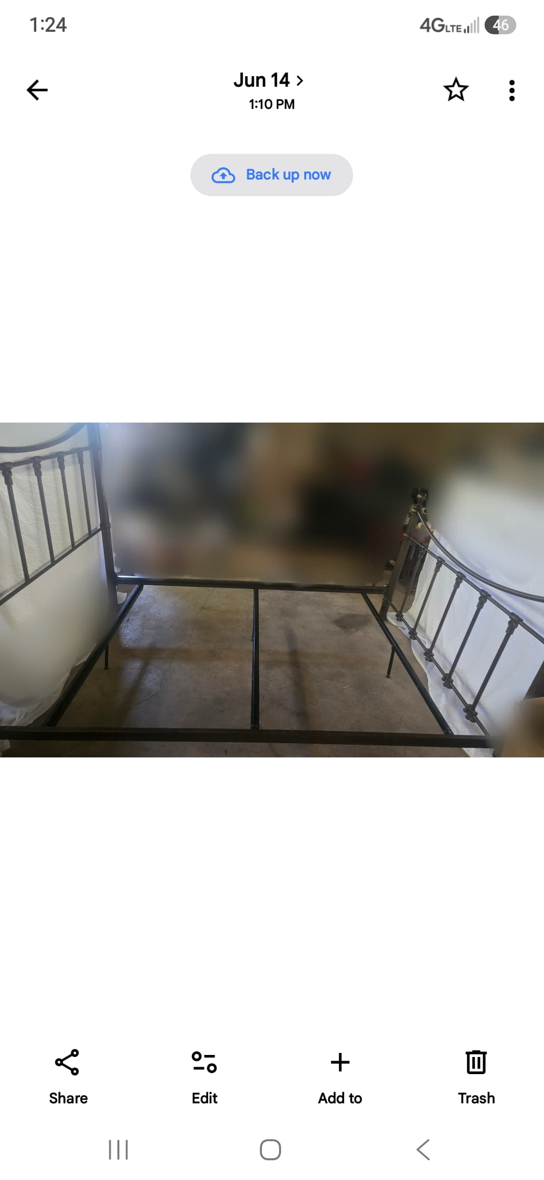 Metal Bed Frame with Headboard and Footboard