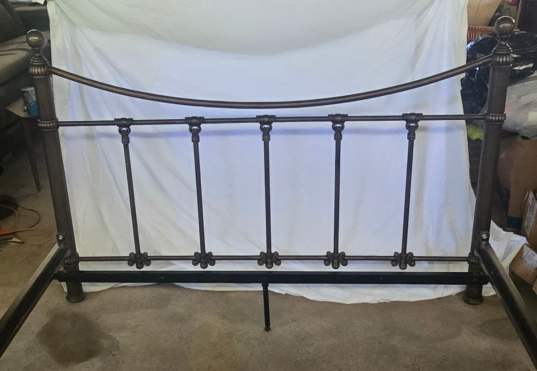 Metal Bed Frame with Headboard and Footboard - Thumbnail 3