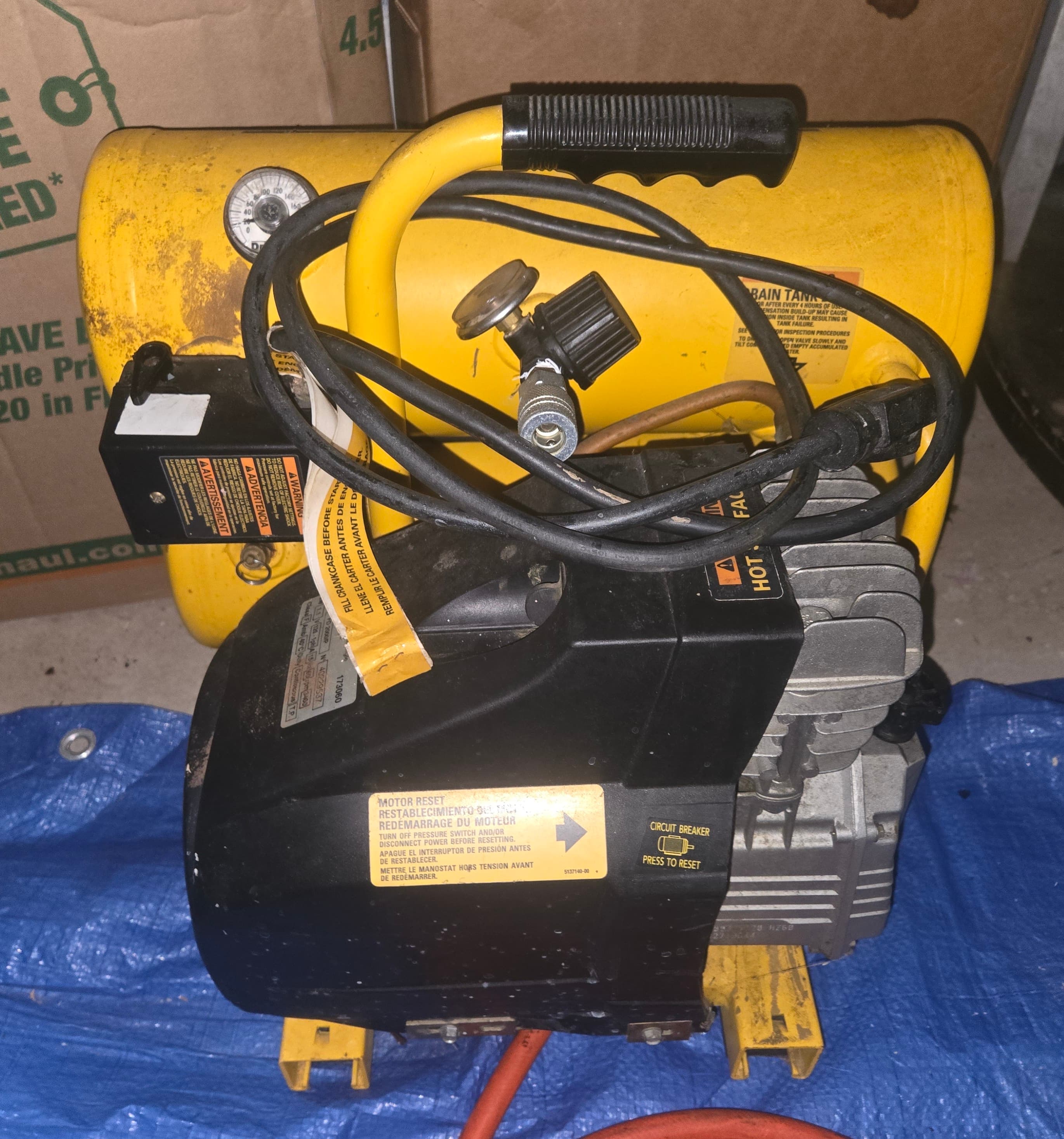 DeWalt Emglo Air Compressor Twin Stack - Thumbnail 2