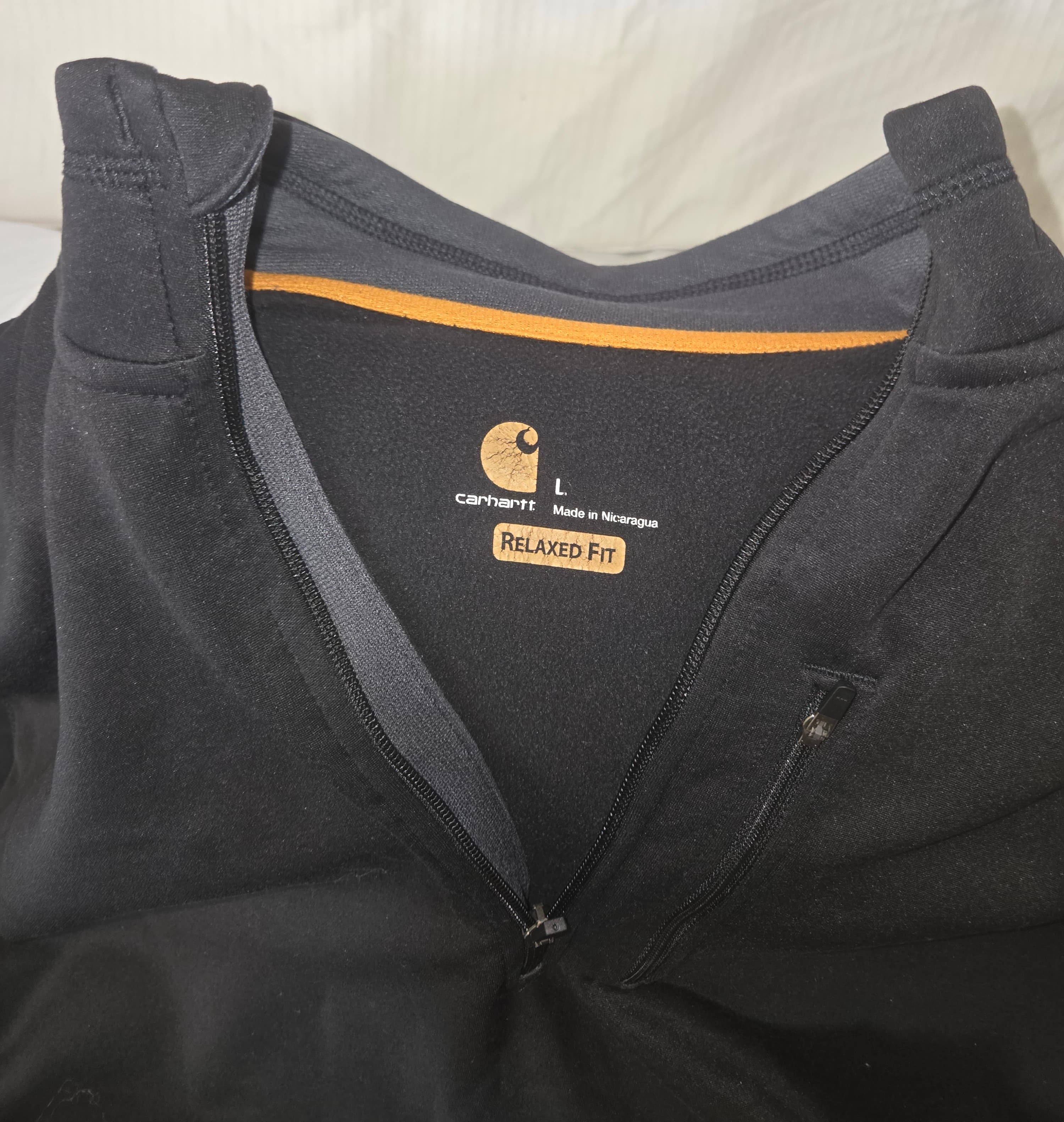 Carhartt Men's Relaxed Fit Quarter-Zip Sweatshirt Large - Thumbnail 3