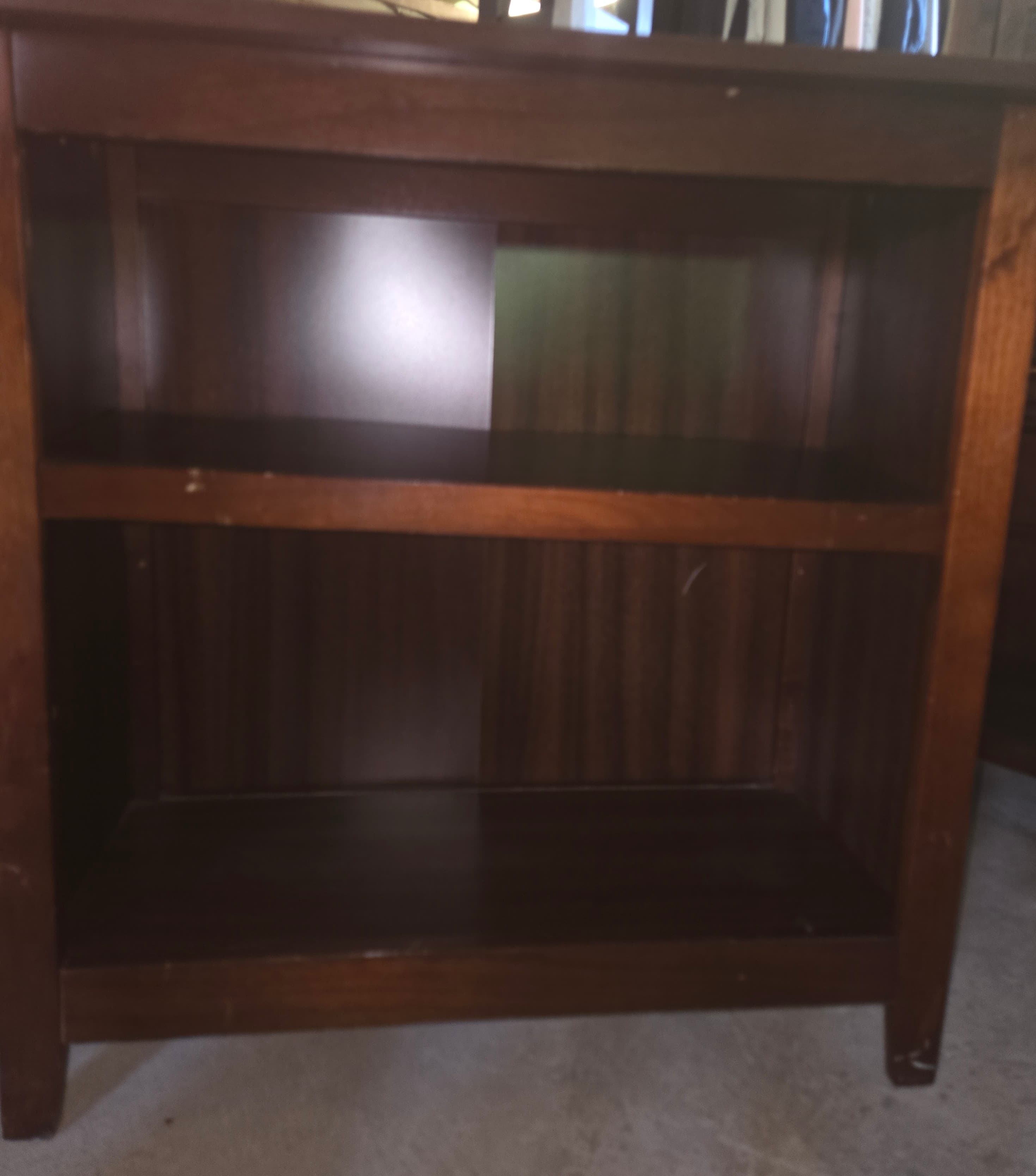 Wooden Two-Shelf Bookcase