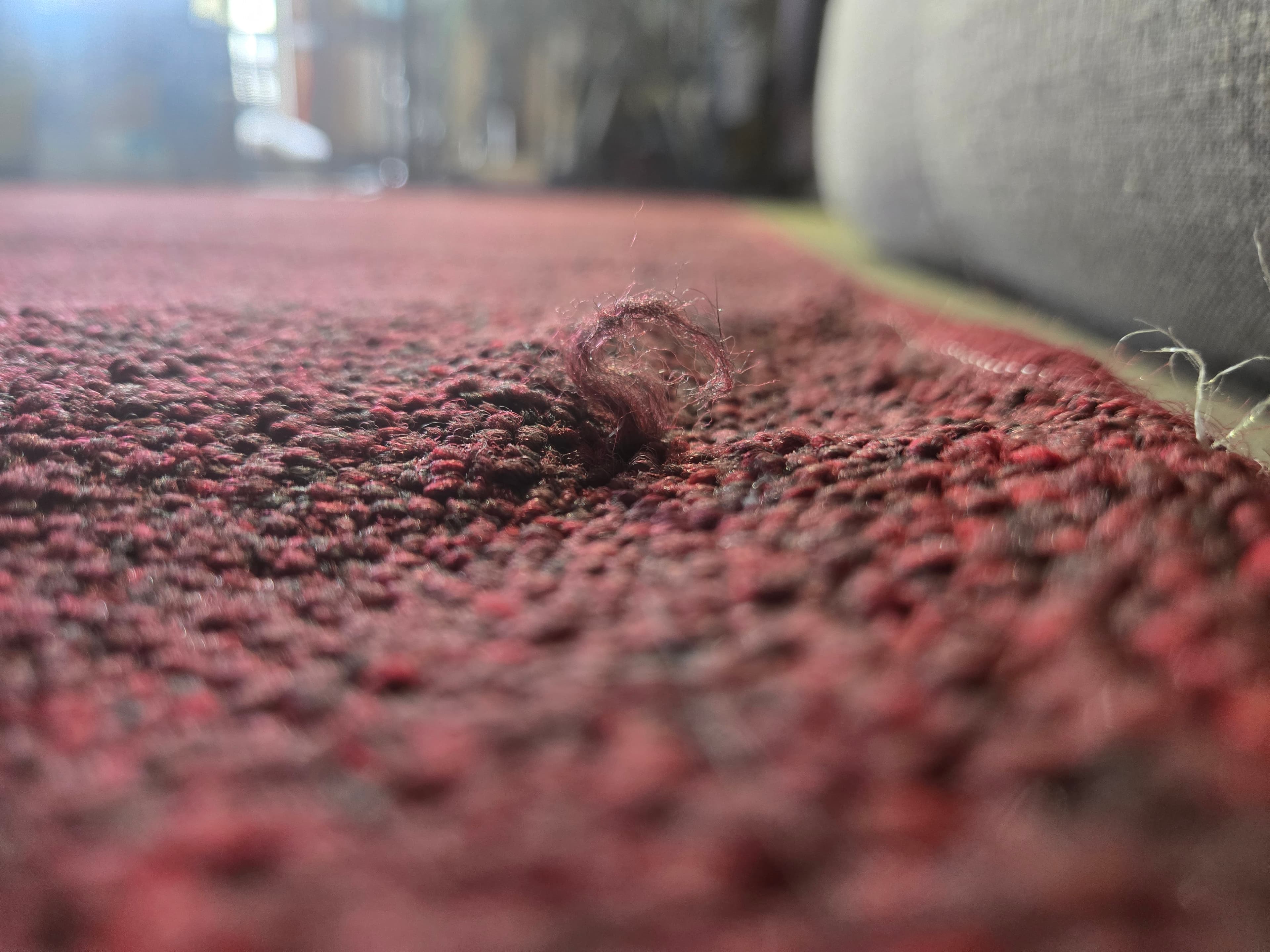 Red Area Rug with Subtle Texture - Thumbnail 8