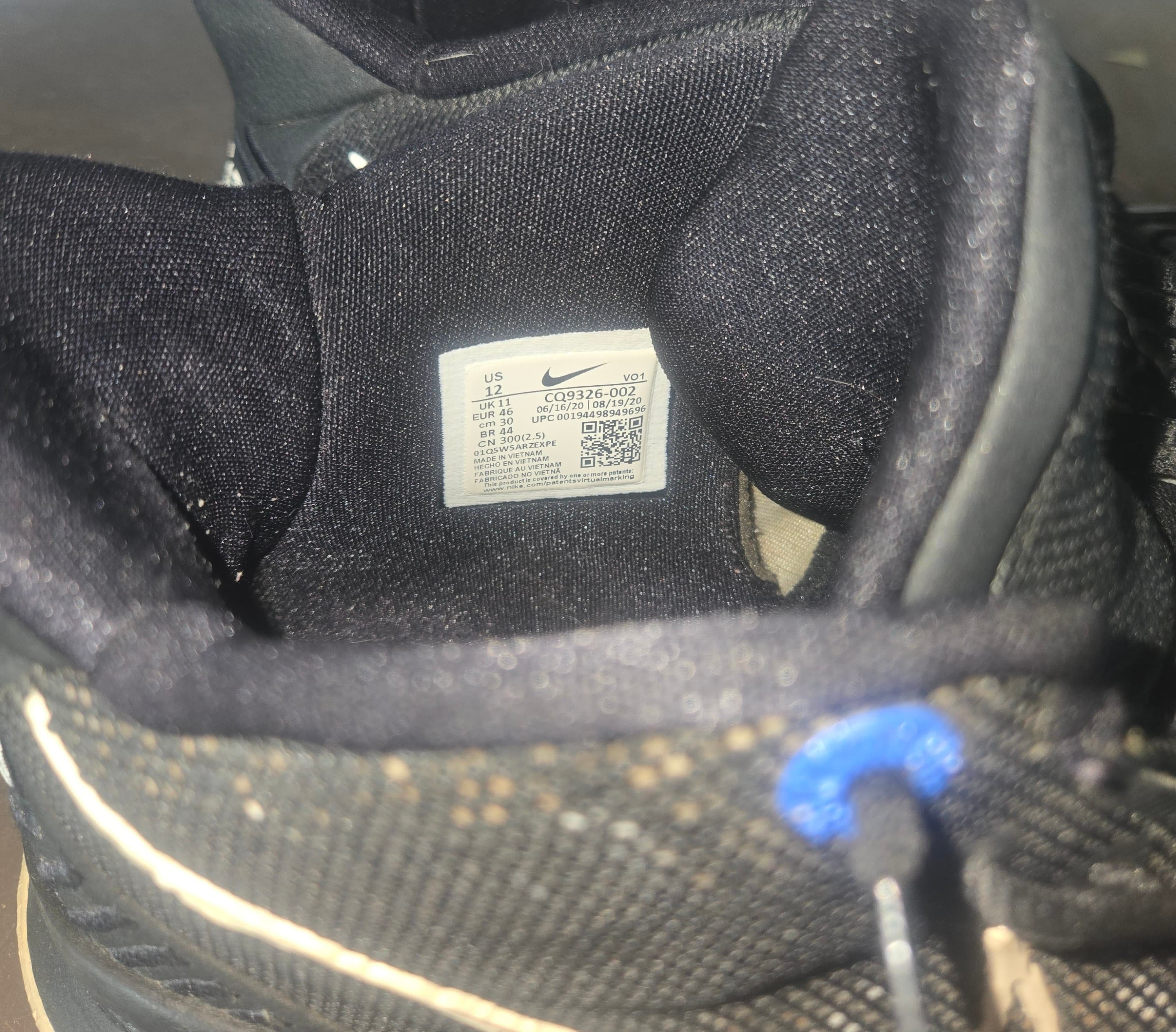 Nike Kyrie 7 Basketball Shoes Black Size 12 - Thumbnail 3