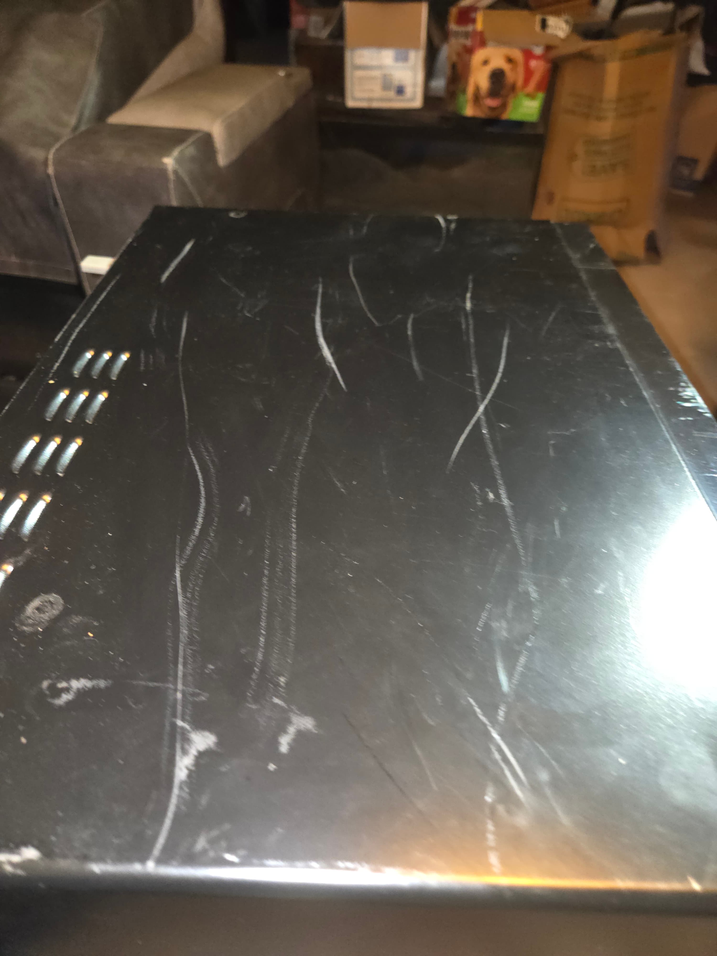 Black Countertop Microwave with Digital Controls - Thumbnail 4