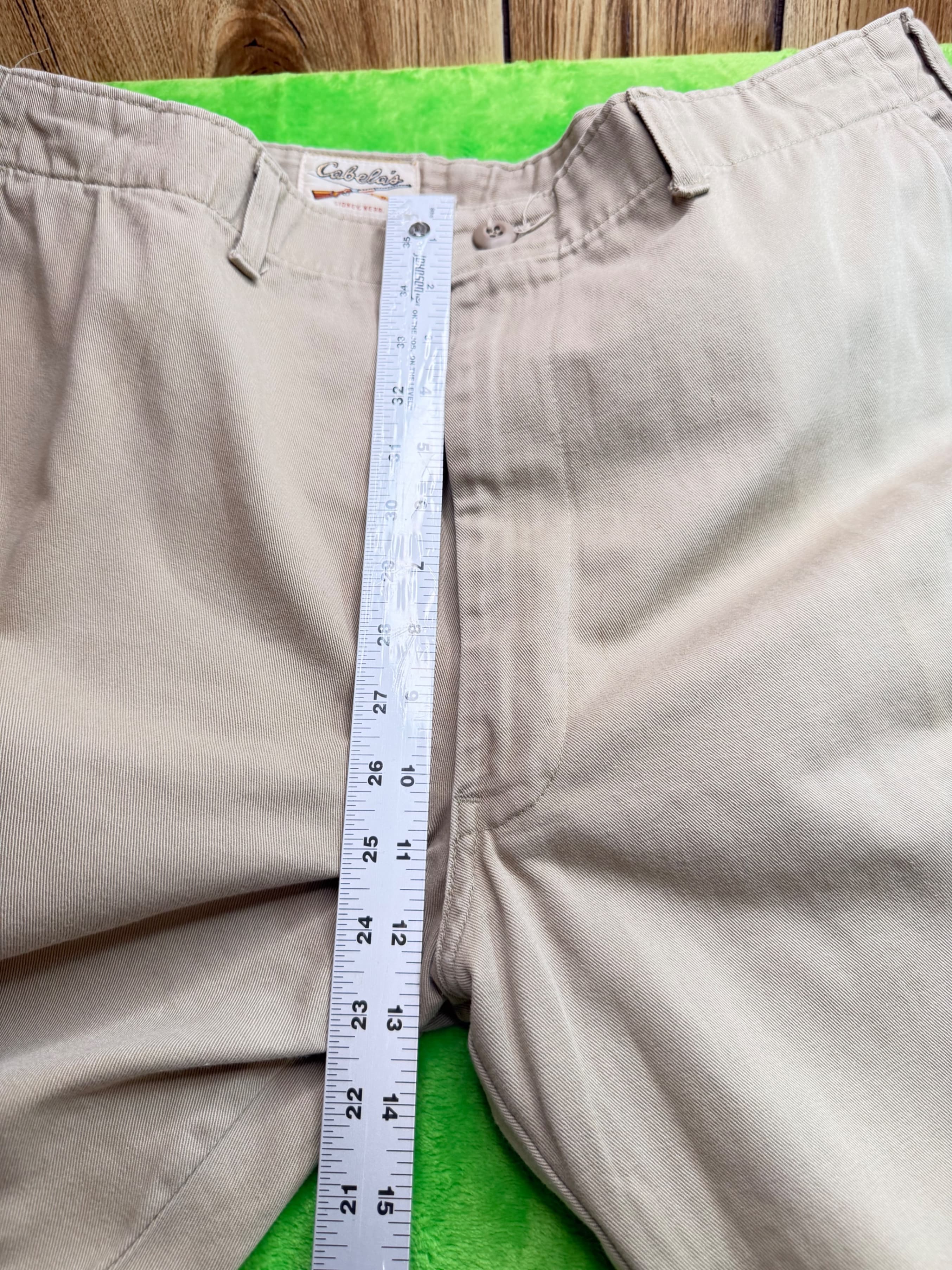 Vtg Cabela's Sidney NE Cargo Pants Mens 36x30 Khaki 100% Cotton USA - Thumbnail 10