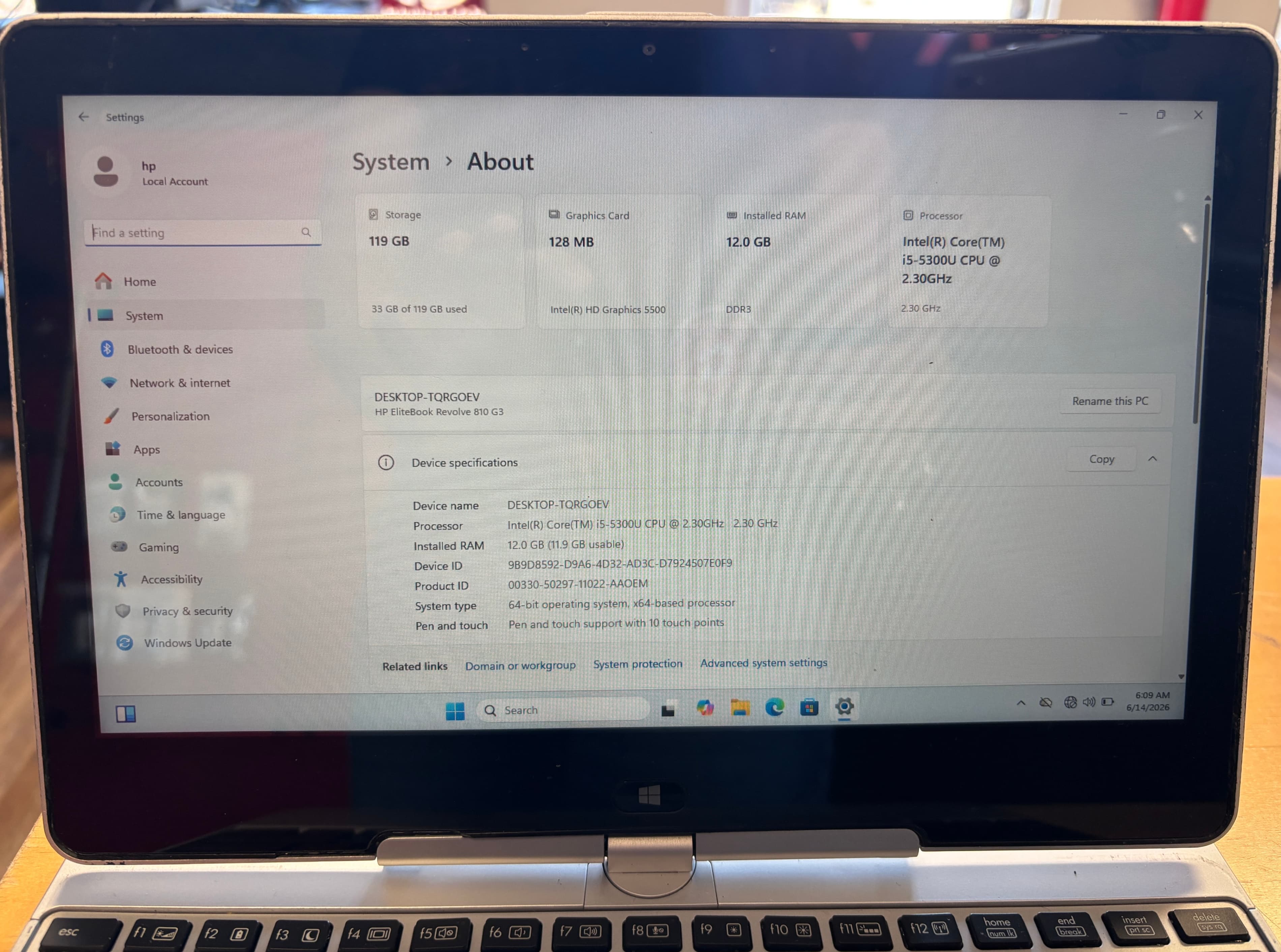 HP EliteBook Laptop Intel Core i5 - Thumbnail 3
