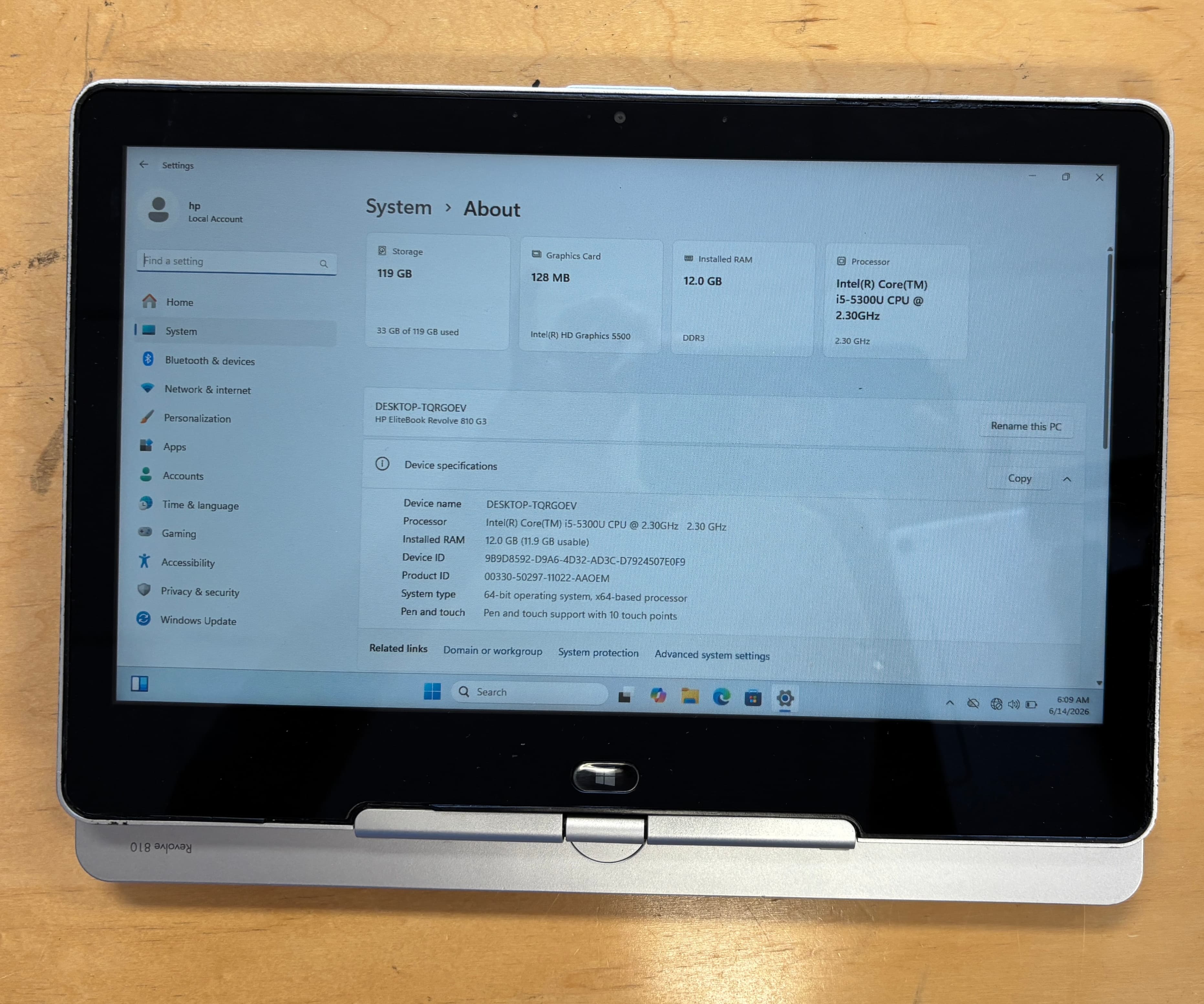 HP EliteBook Laptop Intel Core i5 - Thumbnail 4