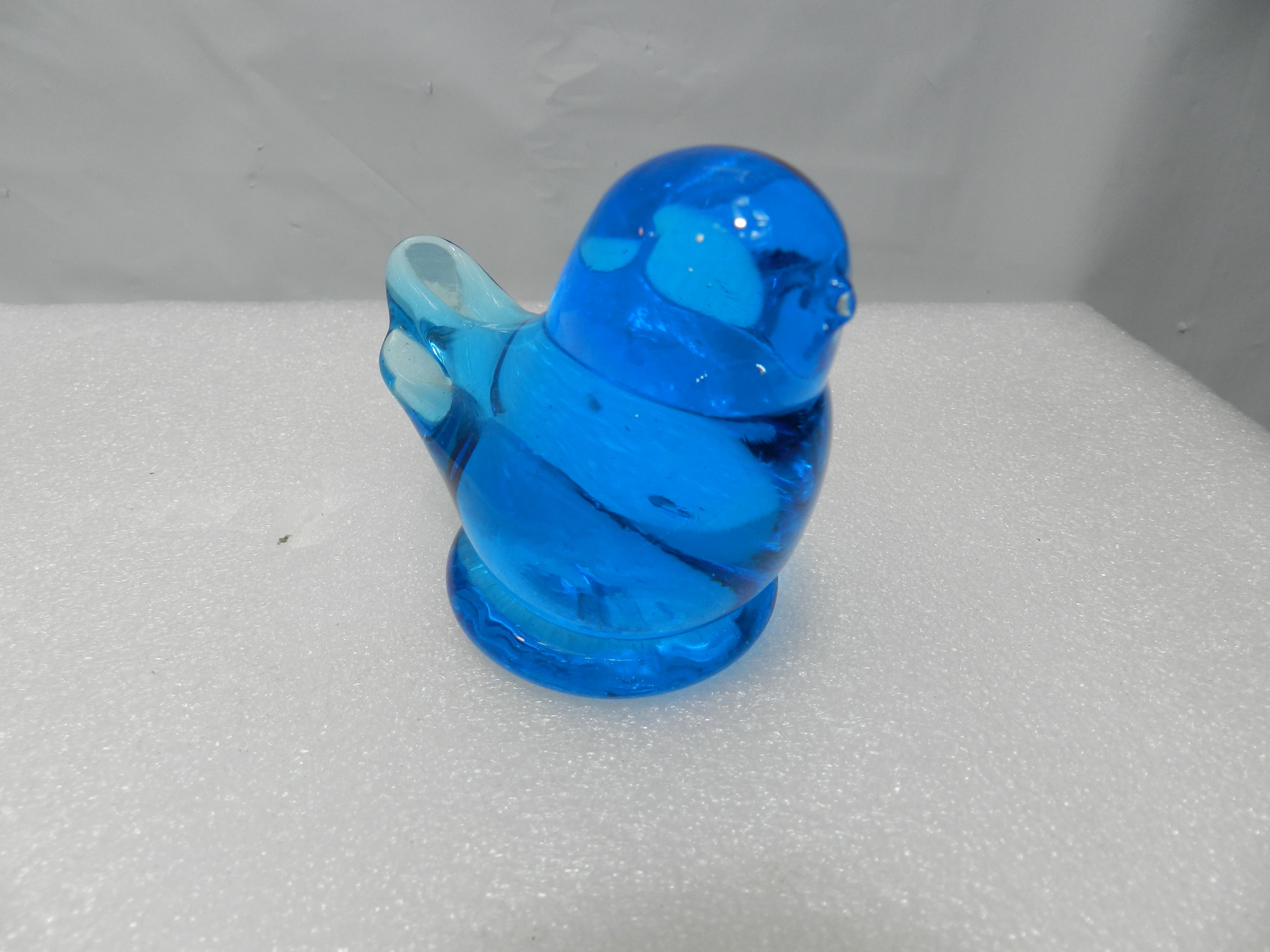2 Authentic Terra Studios Bluebird of Happiness Glass Birds Leo Ward 1987 (N9J) - Thumbnail 4