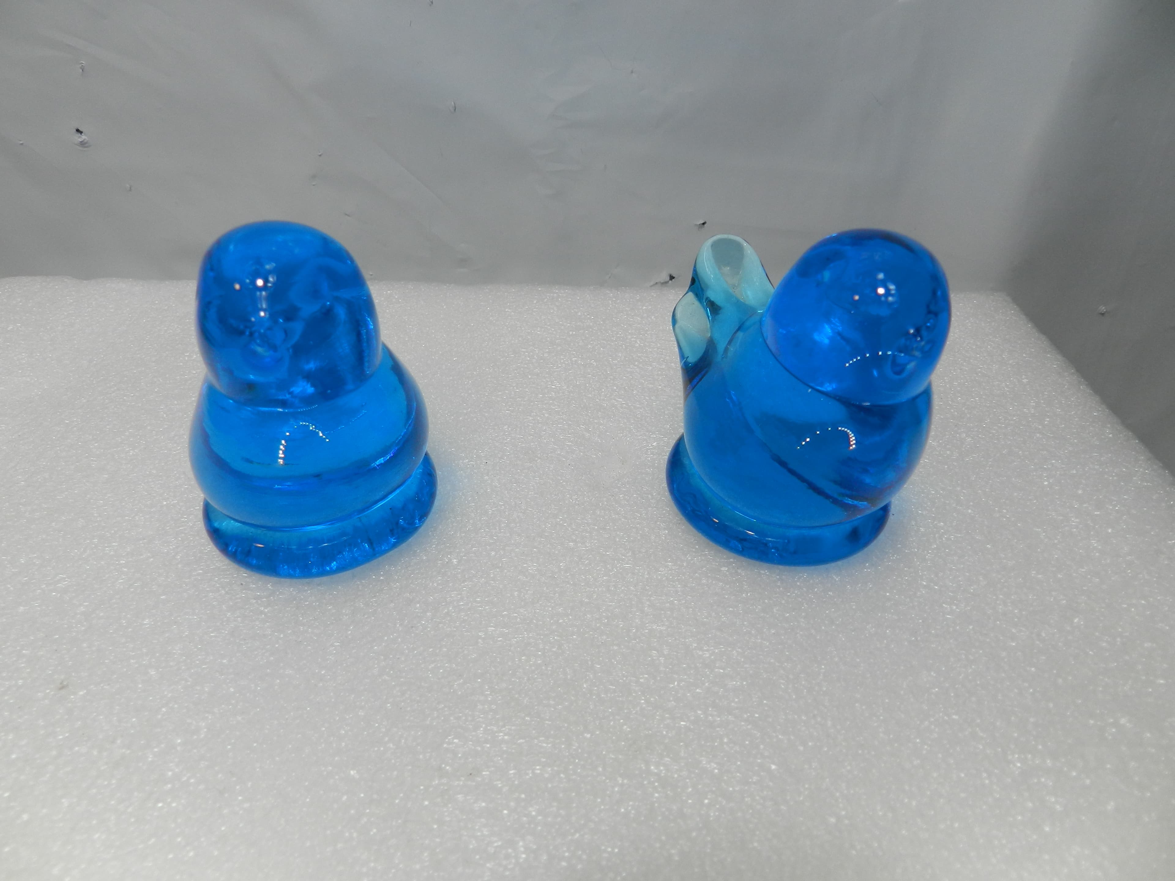 2 Authentic Terra Studios Bluebird of Happiness Glass Birds Leo Ward 1987 (N9J) - Thumbnail 5