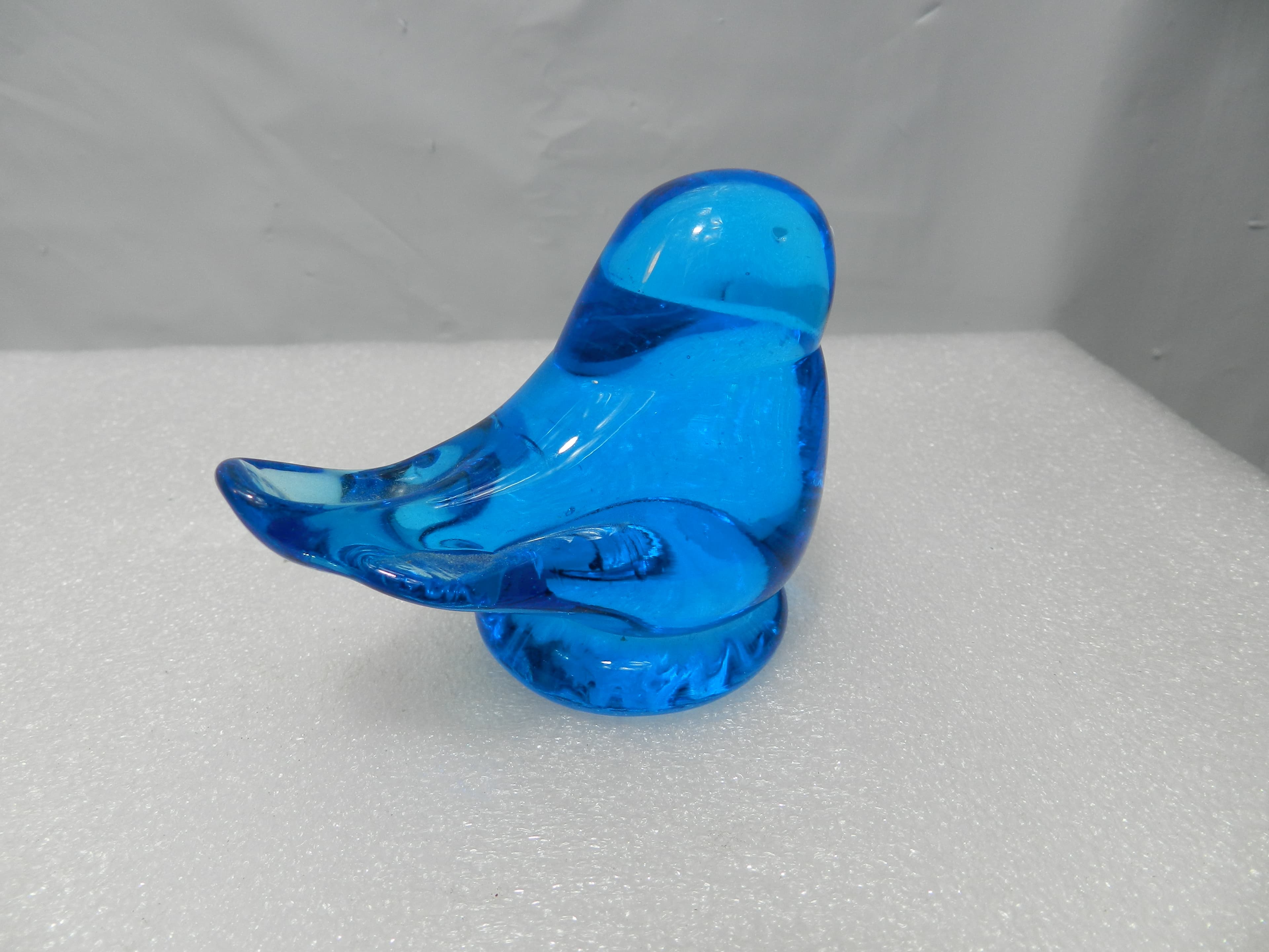 2 Authentic Terra Studios Bluebird of Happiness Glass Birds Leo Ward 1987 (N9J) - Thumbnail 6