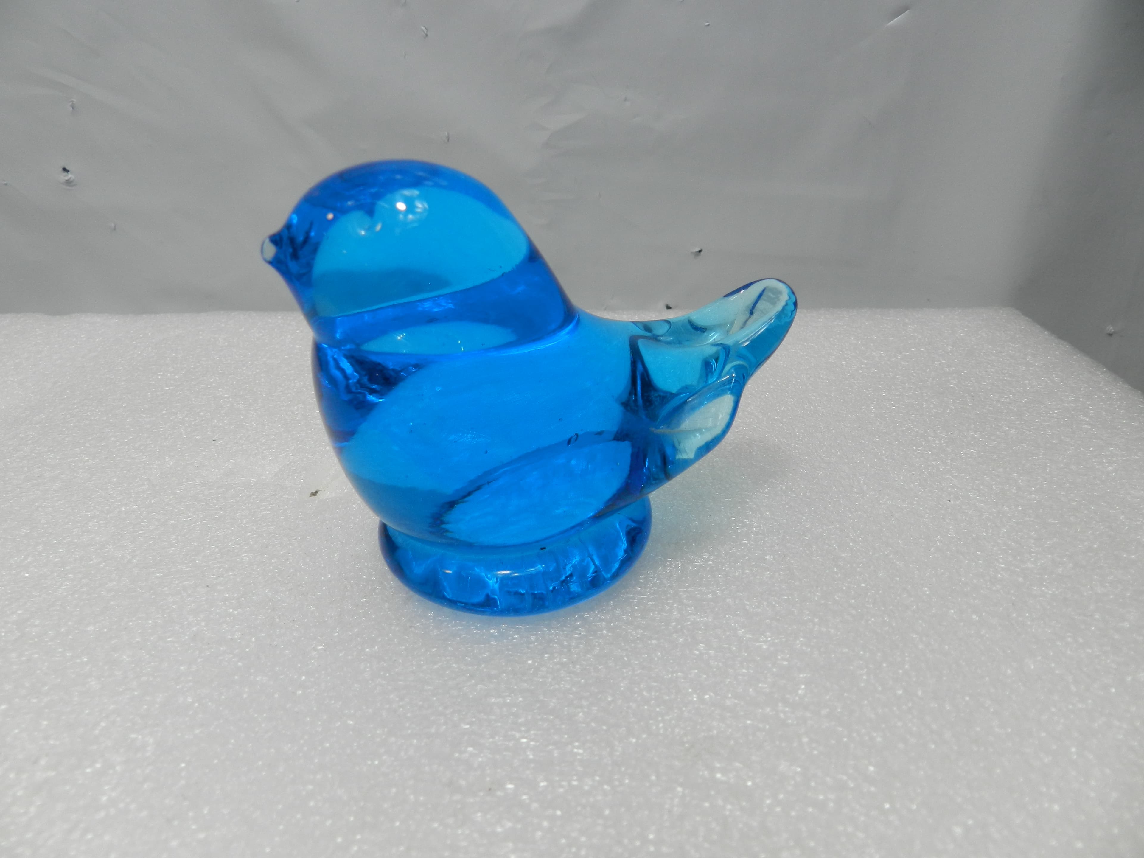 2 Authentic Terra Studios Bluebird of Happiness Glass Birds Leo Ward 1987 (N9J) - Thumbnail 9