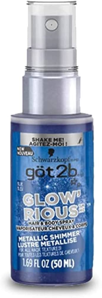 Schwarzkopf Got2b Glow Rious Hair & Body Spray  Blue  1.7 Ounce - Thumbnail 2